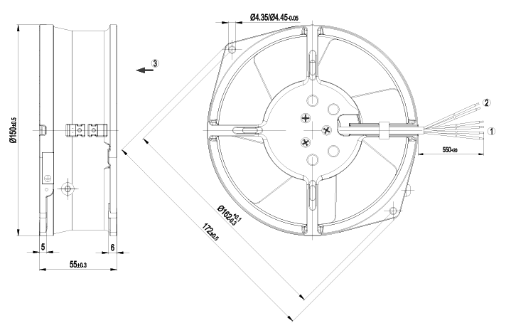 W2S130-AA03-90 Ebm-Papst FAN AXIAL