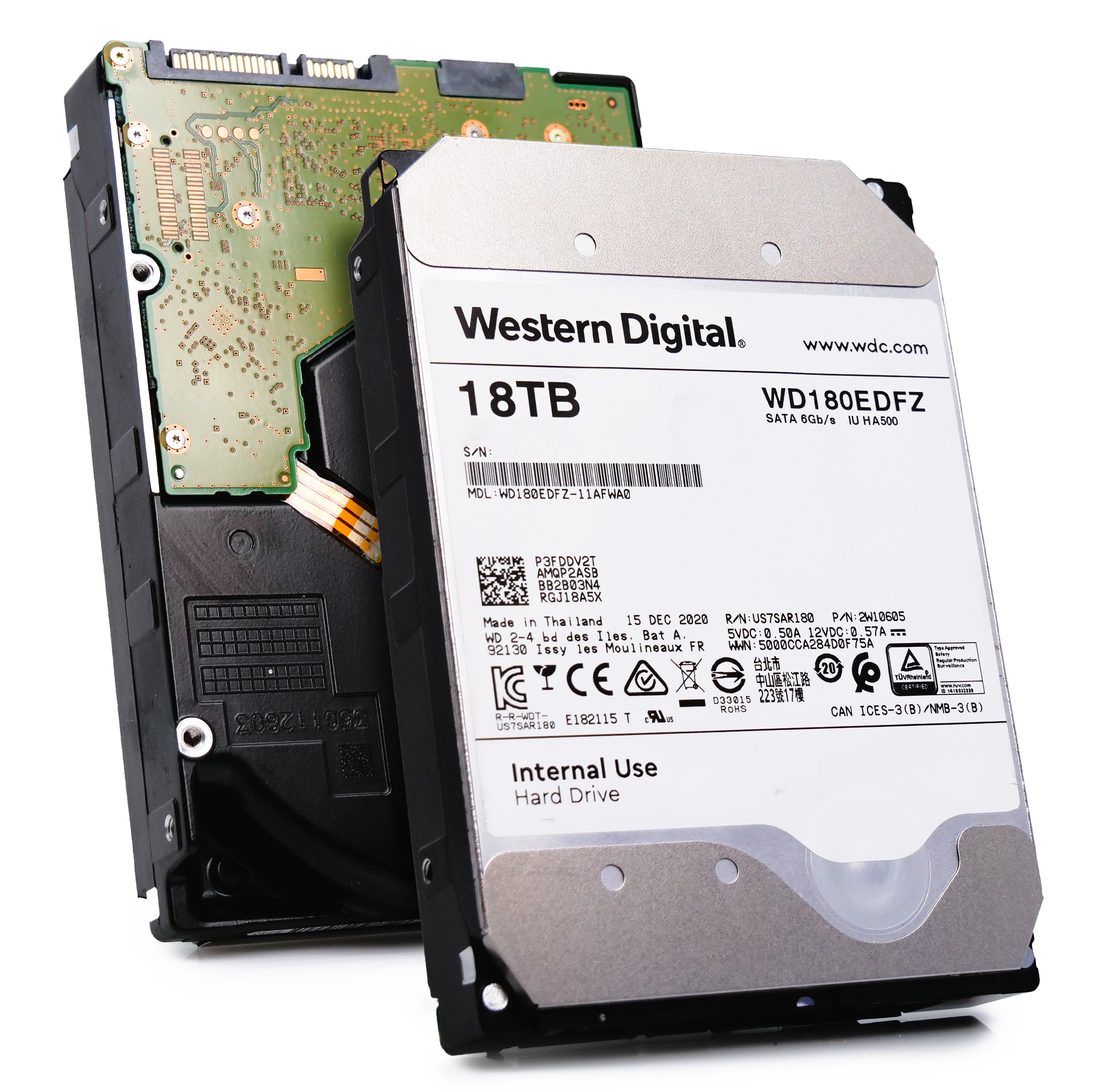 Western Digital WD180EDFZ 18TB 5.4K RPM SATA 6Gb/s 512e 3.5in Hard Drive