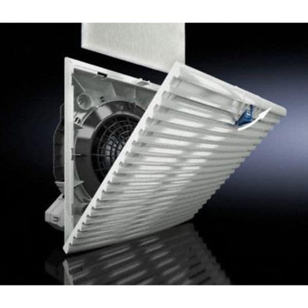Axial Fan, Square, 115V AC, 1 Phase, PBT Plastic, 5 13/16 in W.