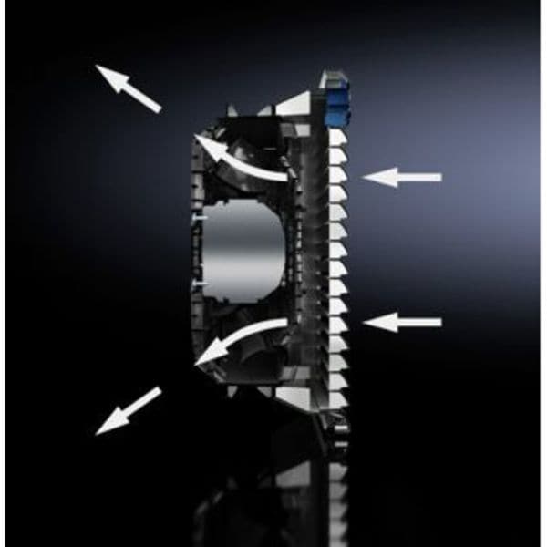 Axial Fan, Square, 24V DC, PBT Plastic, 4 5/8 in W.