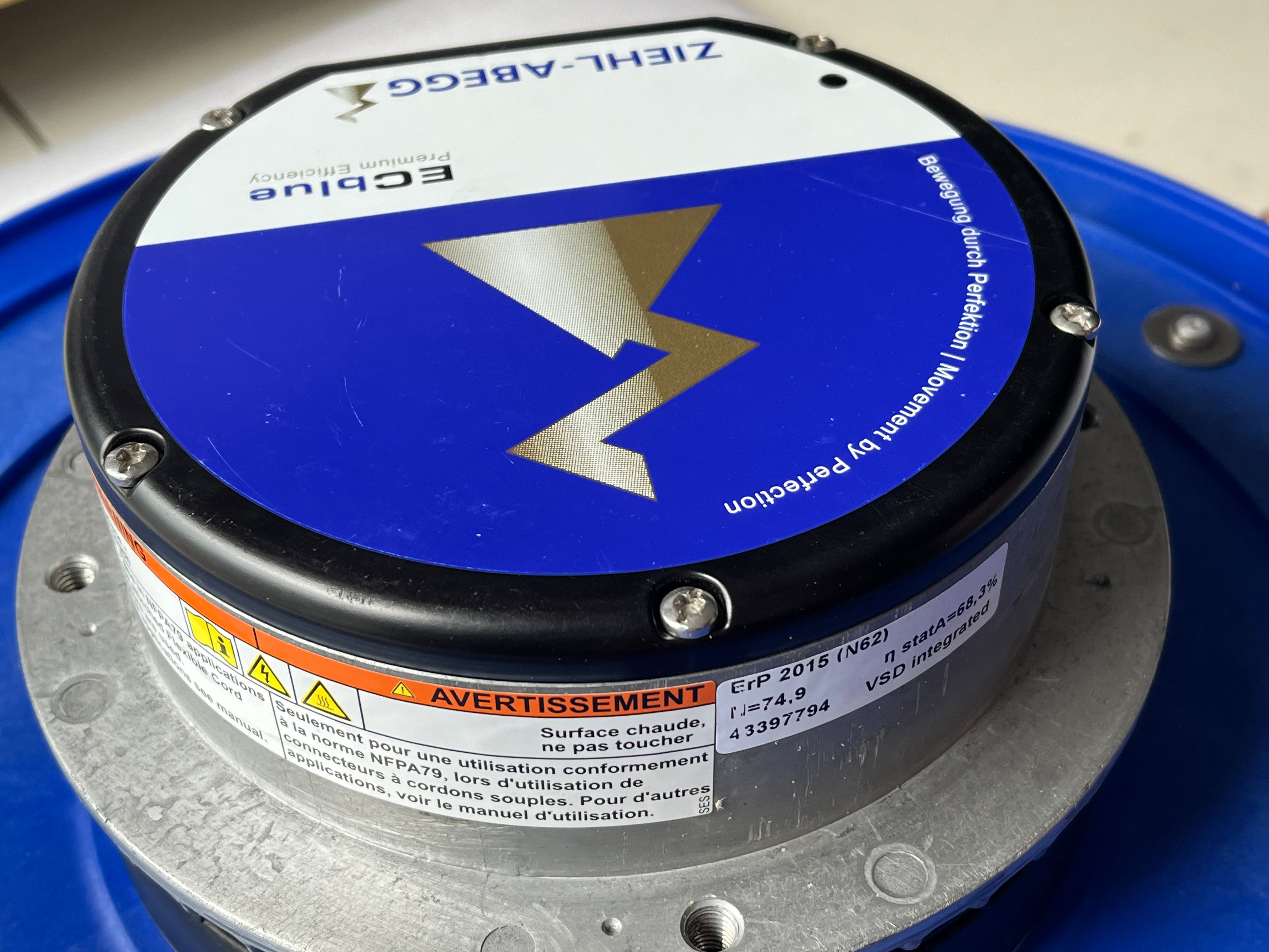 RH40C-ZID.DC.CR ZIEHL-ABEGG centrifugal fan