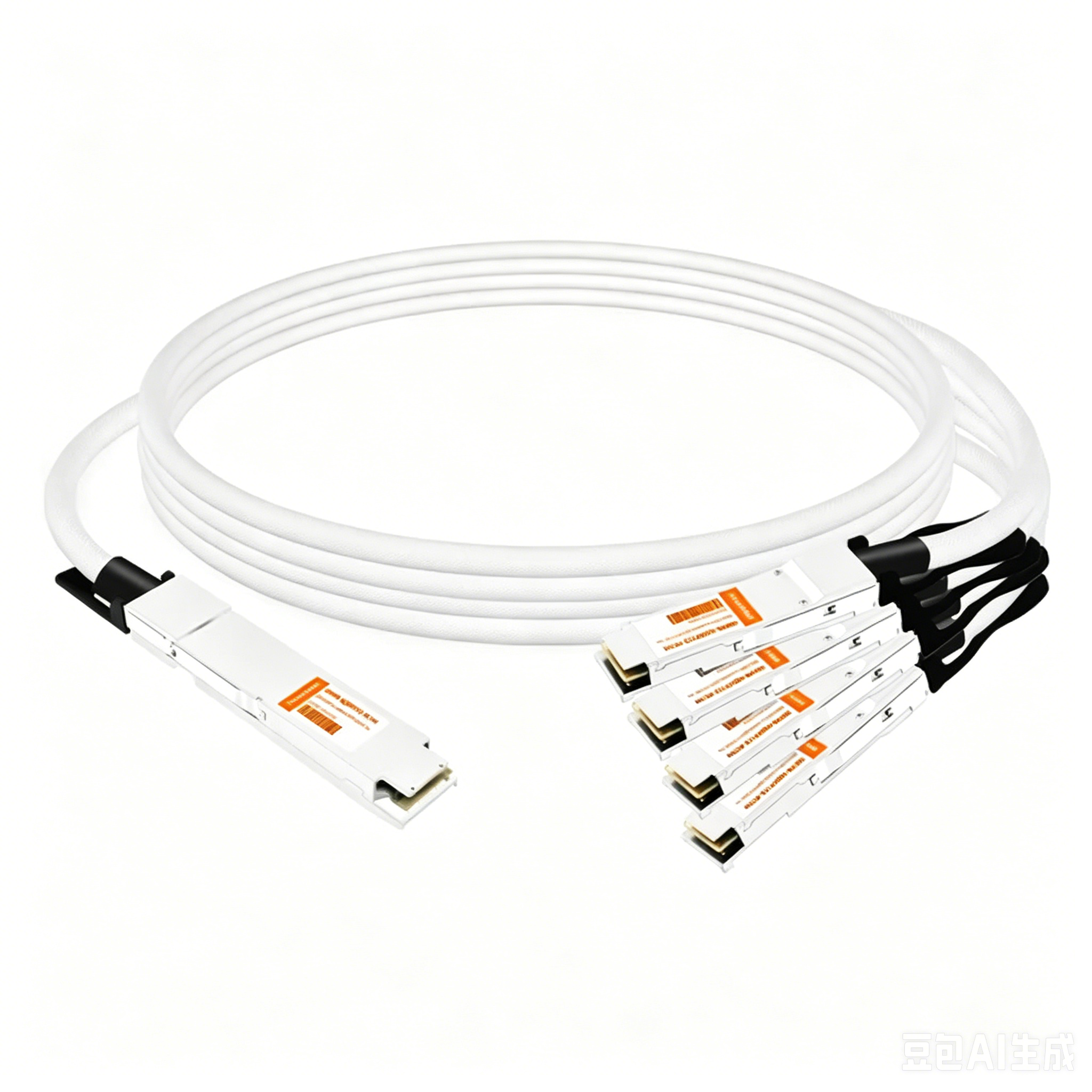 800G InfiniBand NDR Twin-port OSFP to 4x200G QSFP112 Passive Breakout Direct Attach Copper Cable