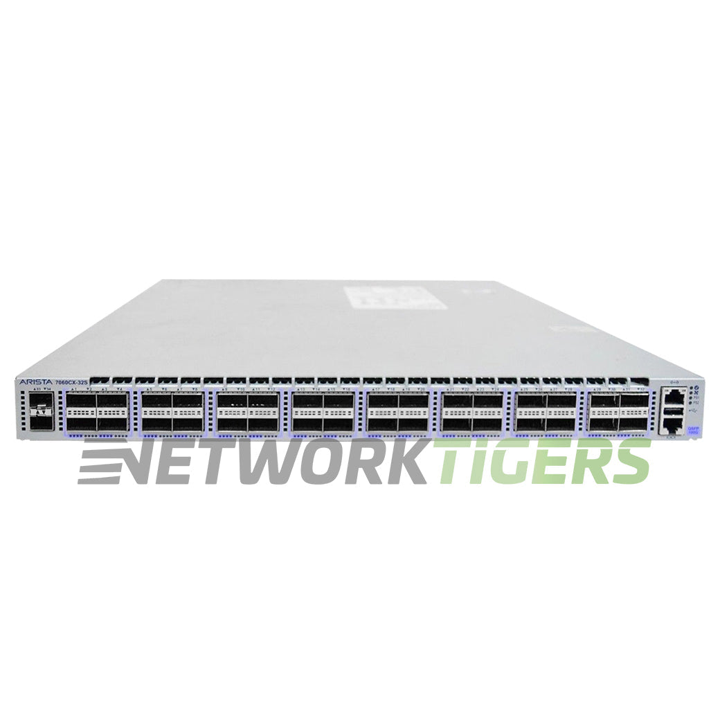 Arista DCS-7060CX-32S-F HPE JH576A 32x 100GB QSFP28 2x 10GB SFP+ F-B Air Switch