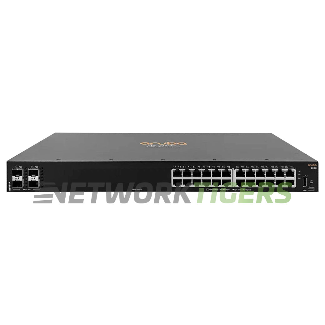 NEW HPE Aruba R8N88A CX 6000 Series 24x 1GB RJ45 4x 1GB SFP Switch