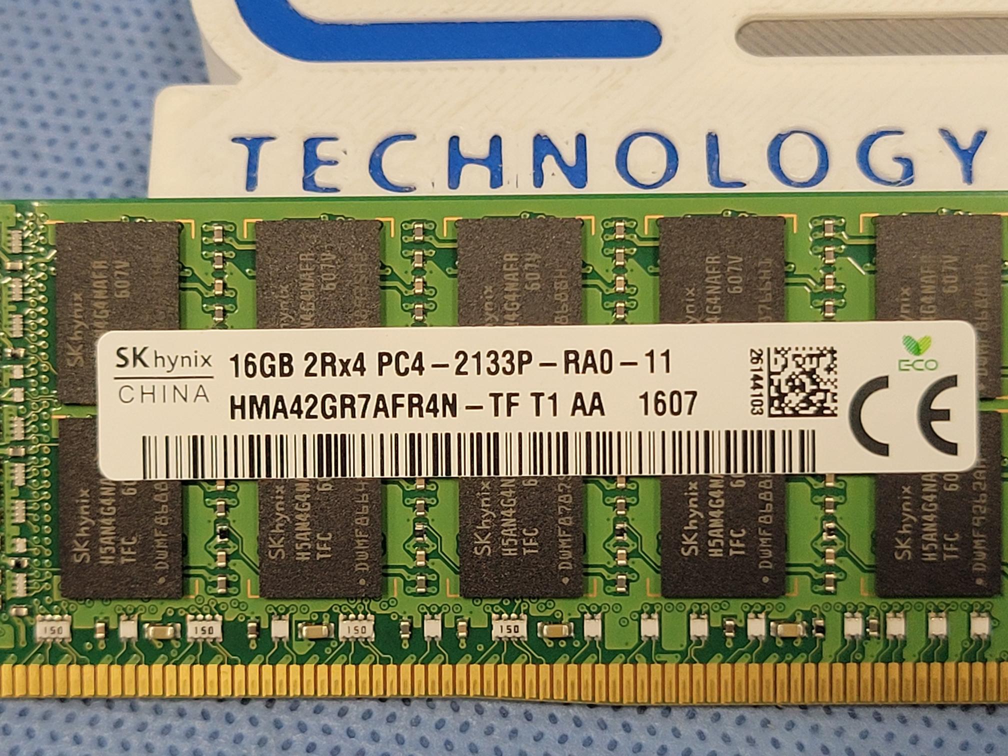 Hynix HMA42GR7AFR4N-TF 16GB 2Rx4 PC4-2133P DDR4 Server Memory DIMM