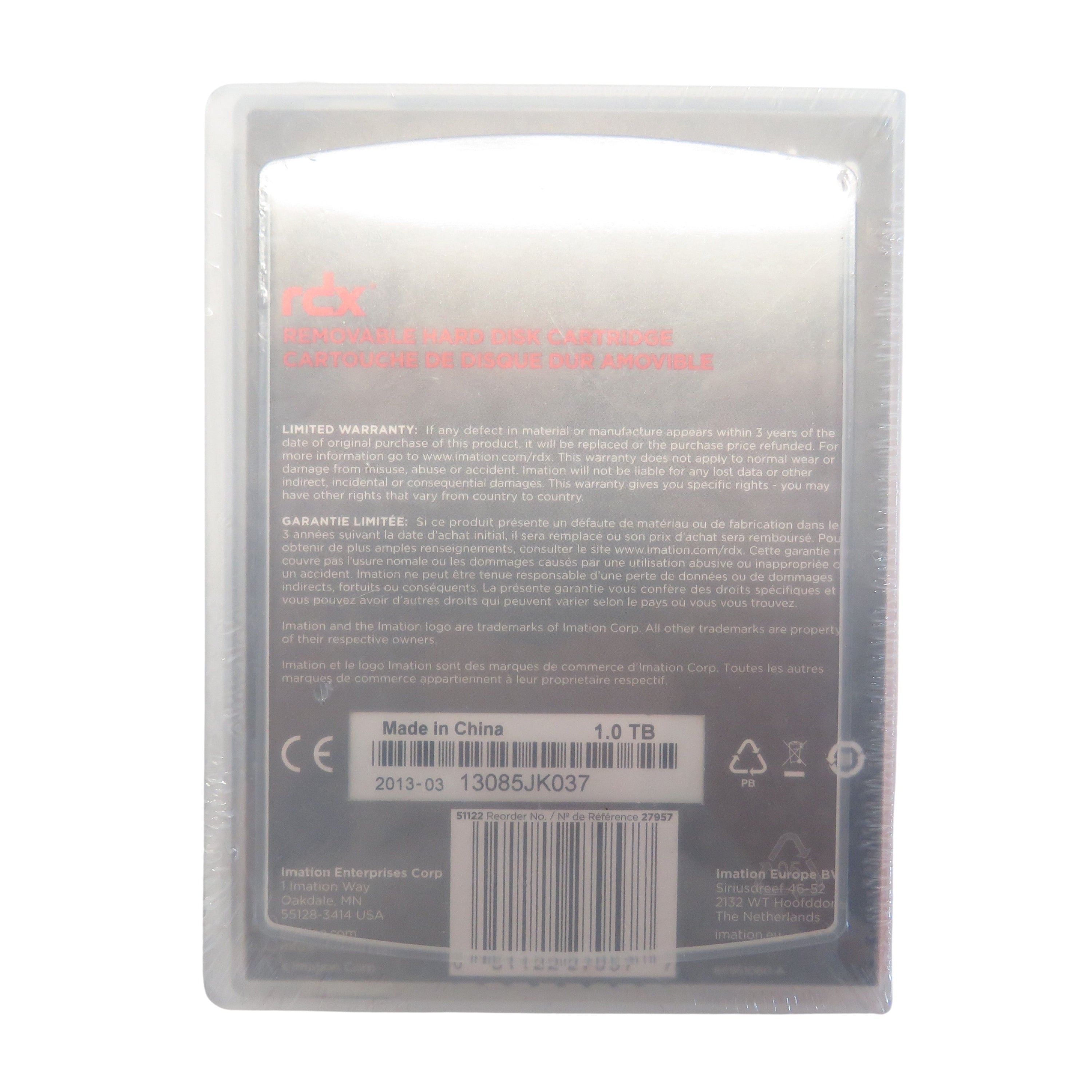 Imation 27957 1TB RDX Removable Hard Disk Cartridge for PowerVault RD1000