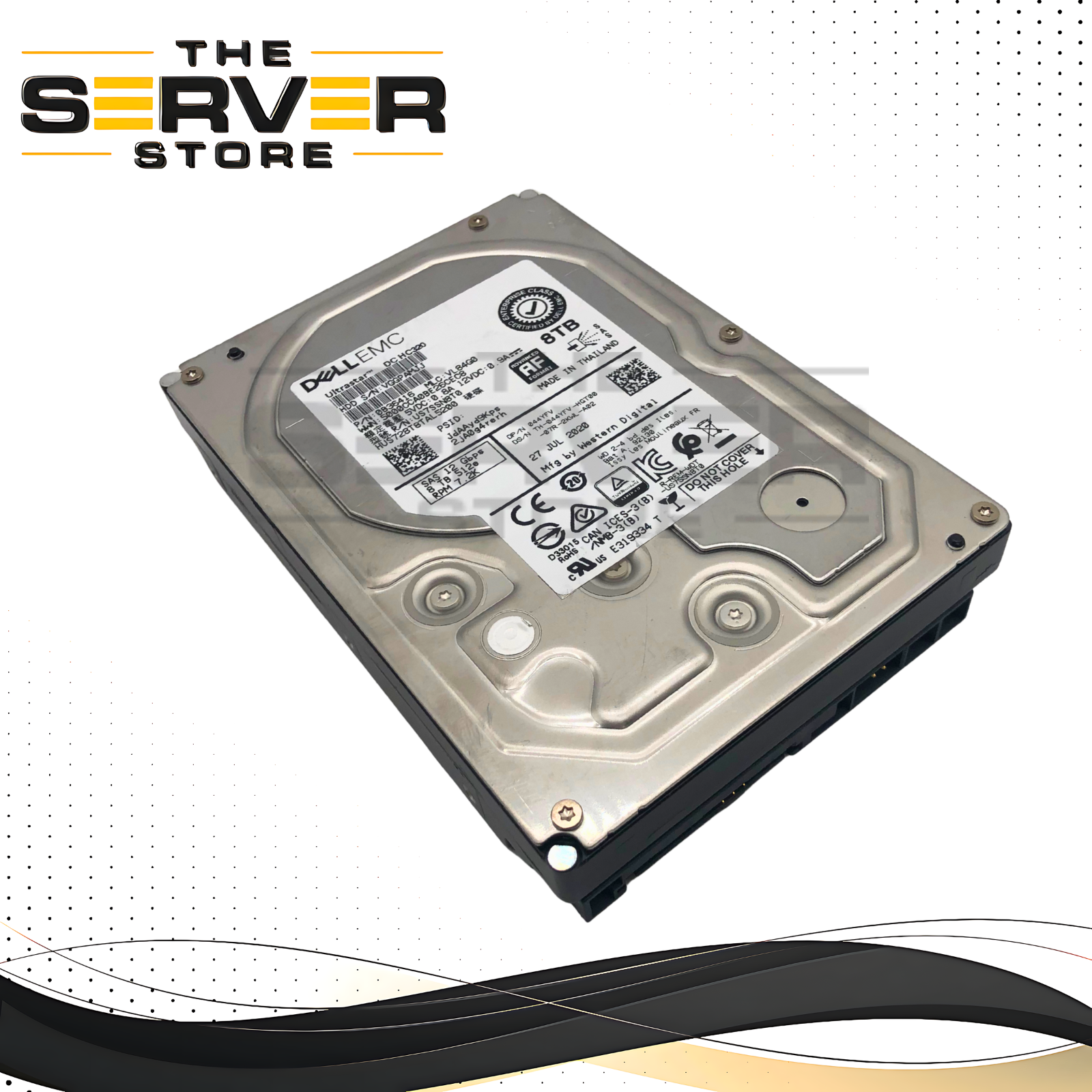 Dell WD Ultrastar DC H320 8TB 7.2K 12Gb/s SAS 3.5" 512e AF HDD 044YFV 44YFV - aloinfousa.com