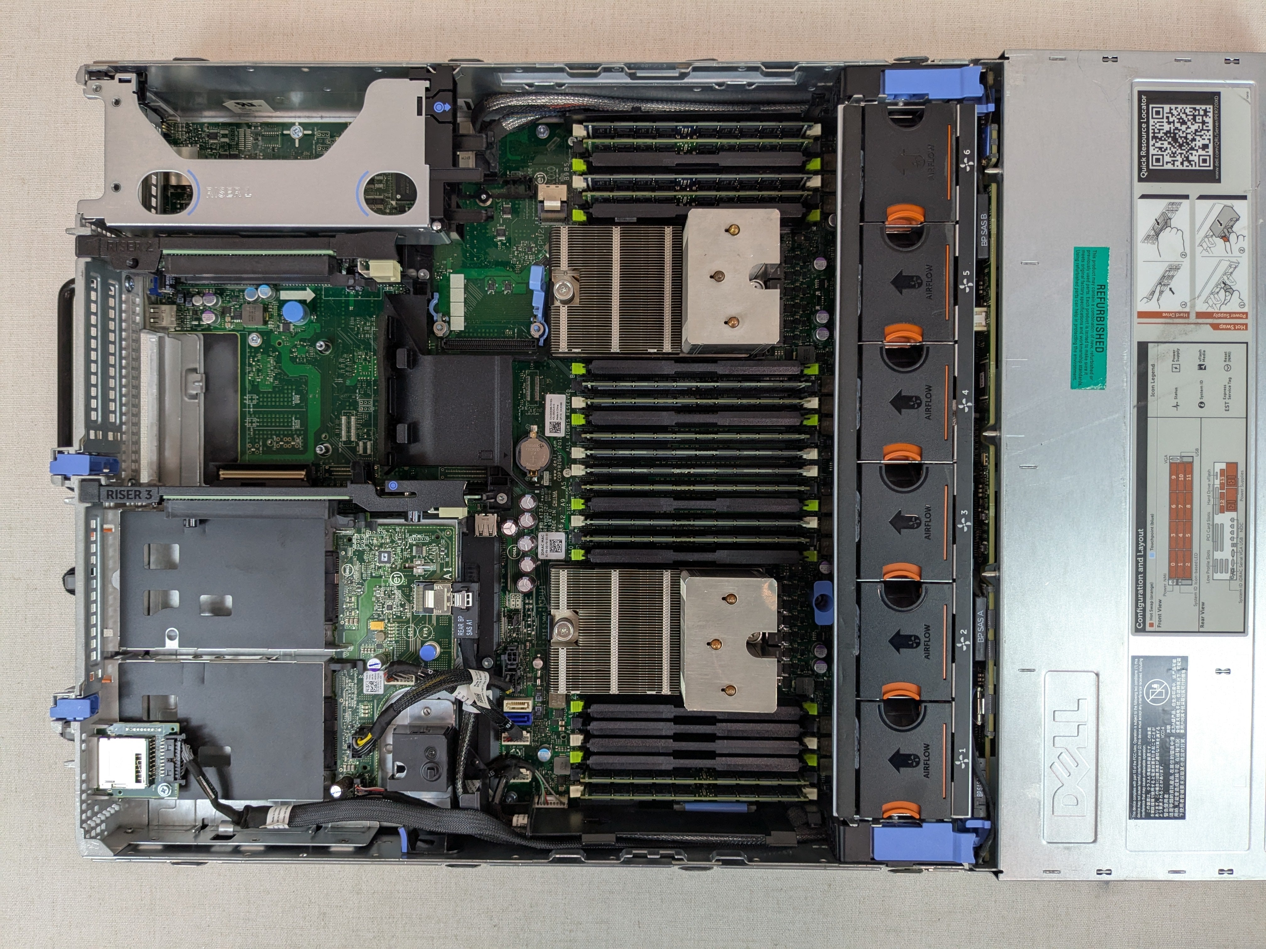 Dell OEM Poweredge R720XD 2U 12LFF Server 2x 8C E5-2650v2, 224GB, H710, 2x 1100W