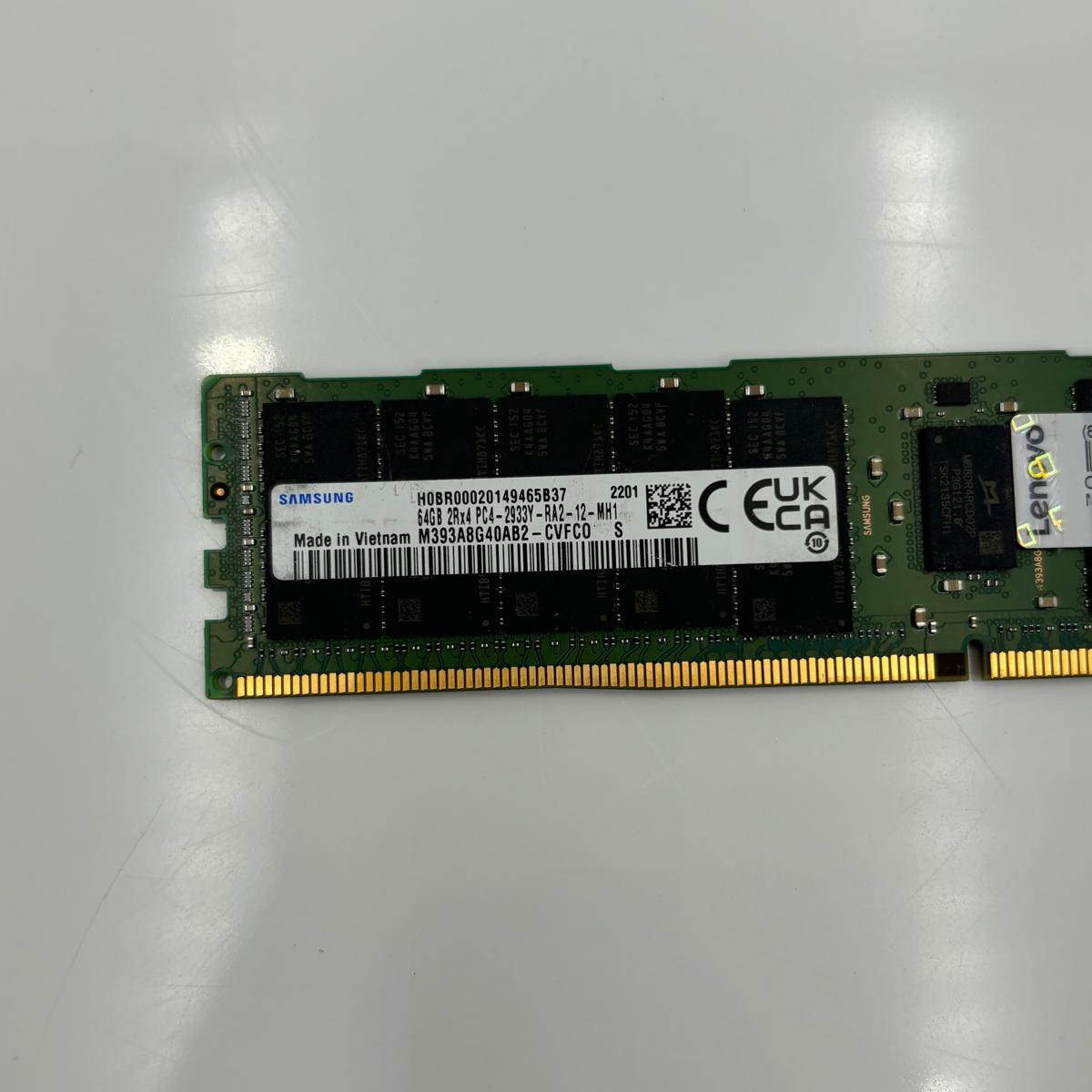 Lenovo 01KR356 64GB DDR4 SDRAM PC4-2933 Memory Module SM37A68612 4ZC7A08710 4ZC7A69984