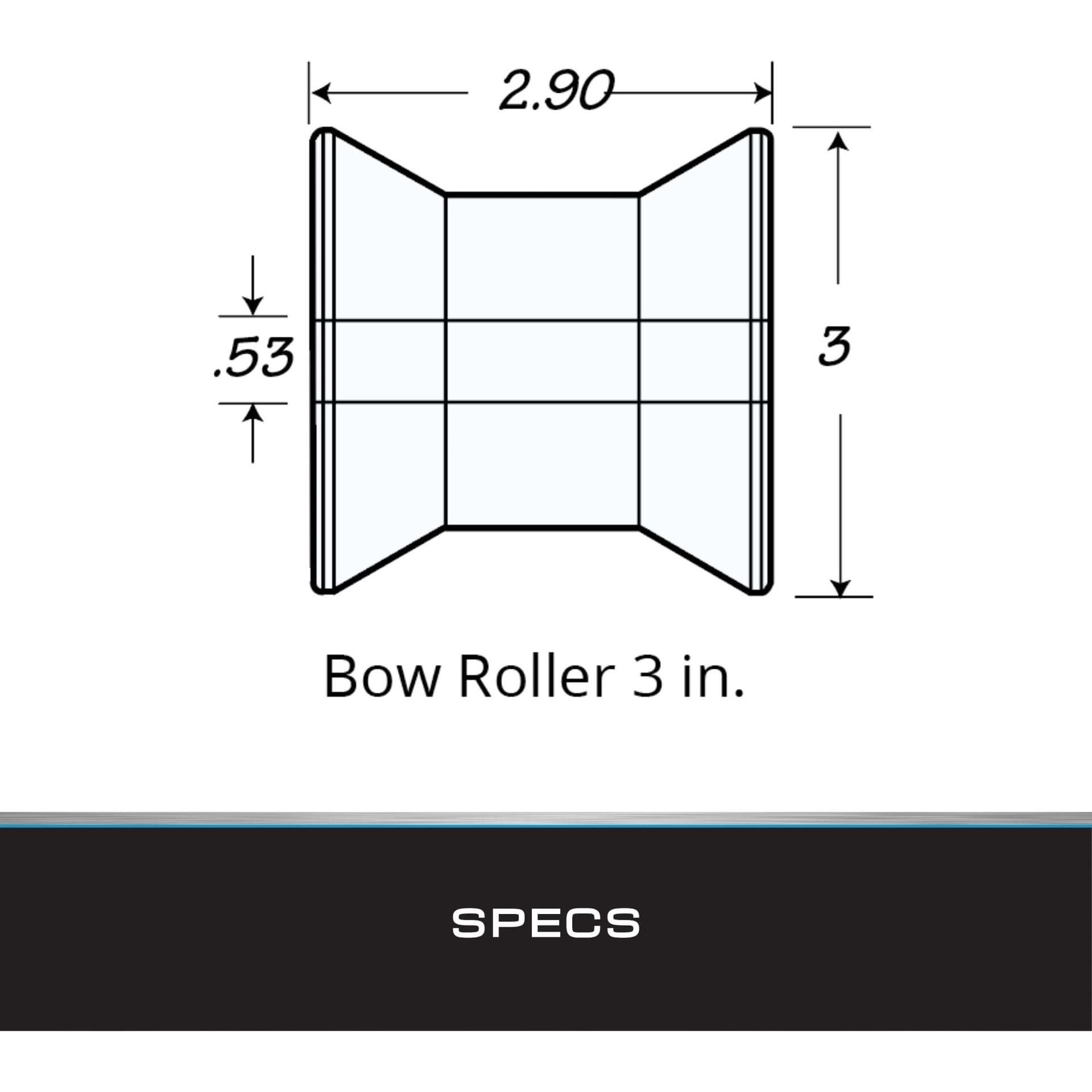 Tie Down Engineering 86143 Hull Sav'r Poly Vinyl Amber Roller