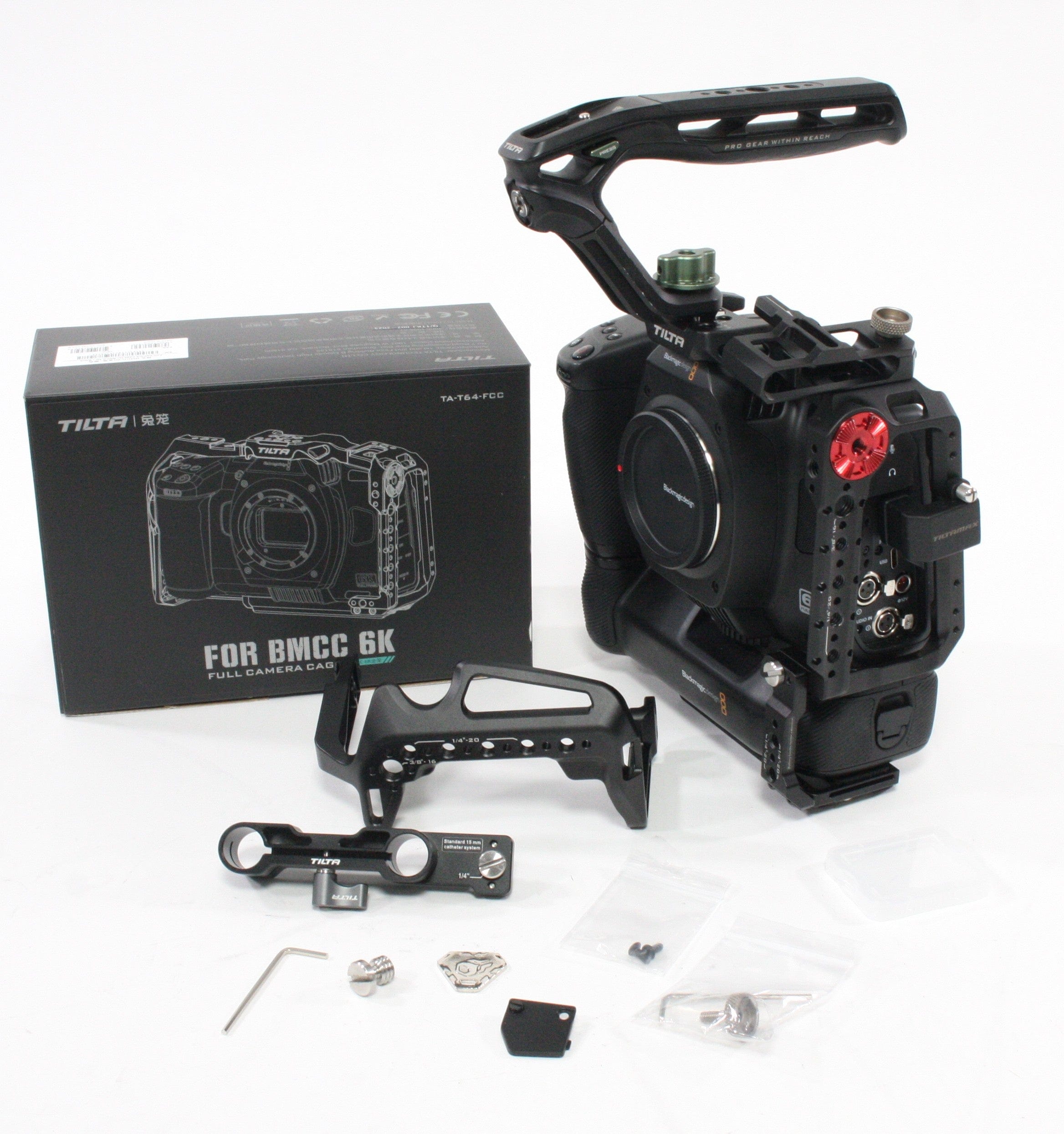 Blackmagic Cinema Camera 6K Full Frame w/ Tilta Cage Kit (Grips and Cords)