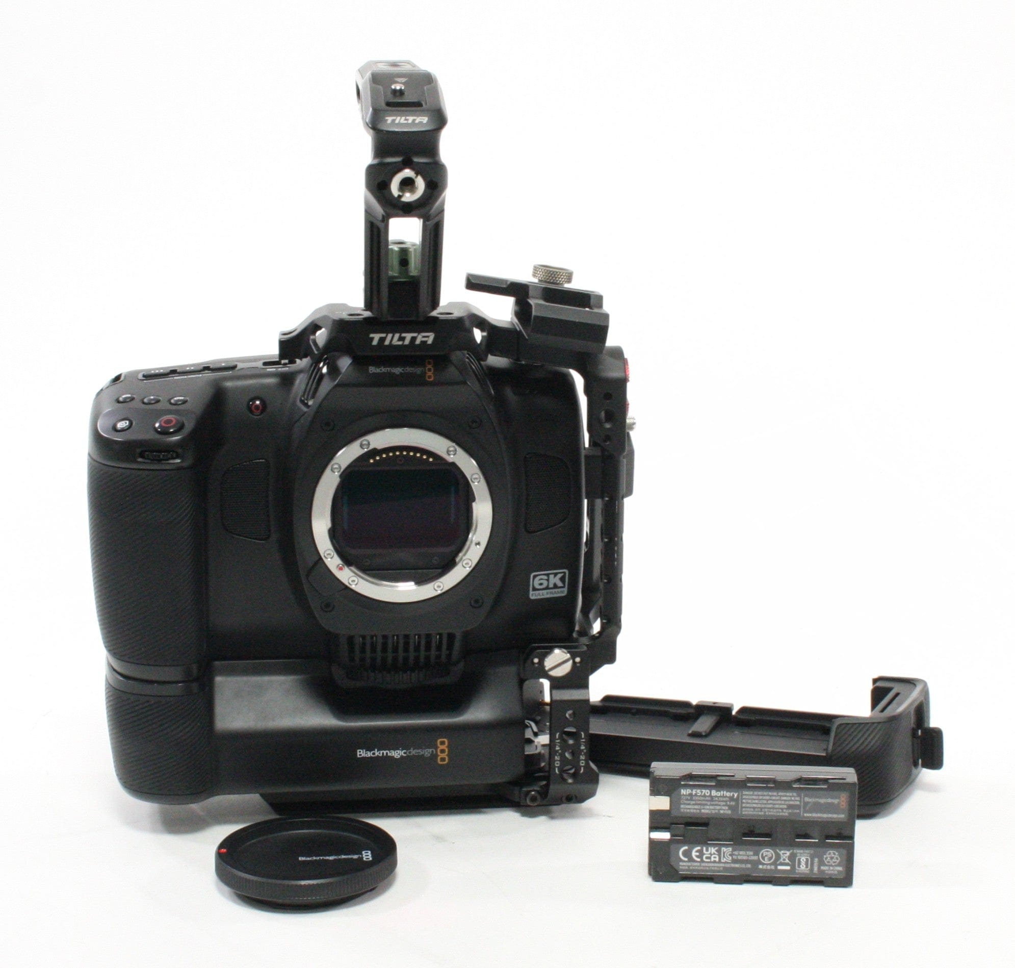 Blackmagic Cinema Camera 6K Full Frame w/ Tilta Cage Kit (Grips and Cords)