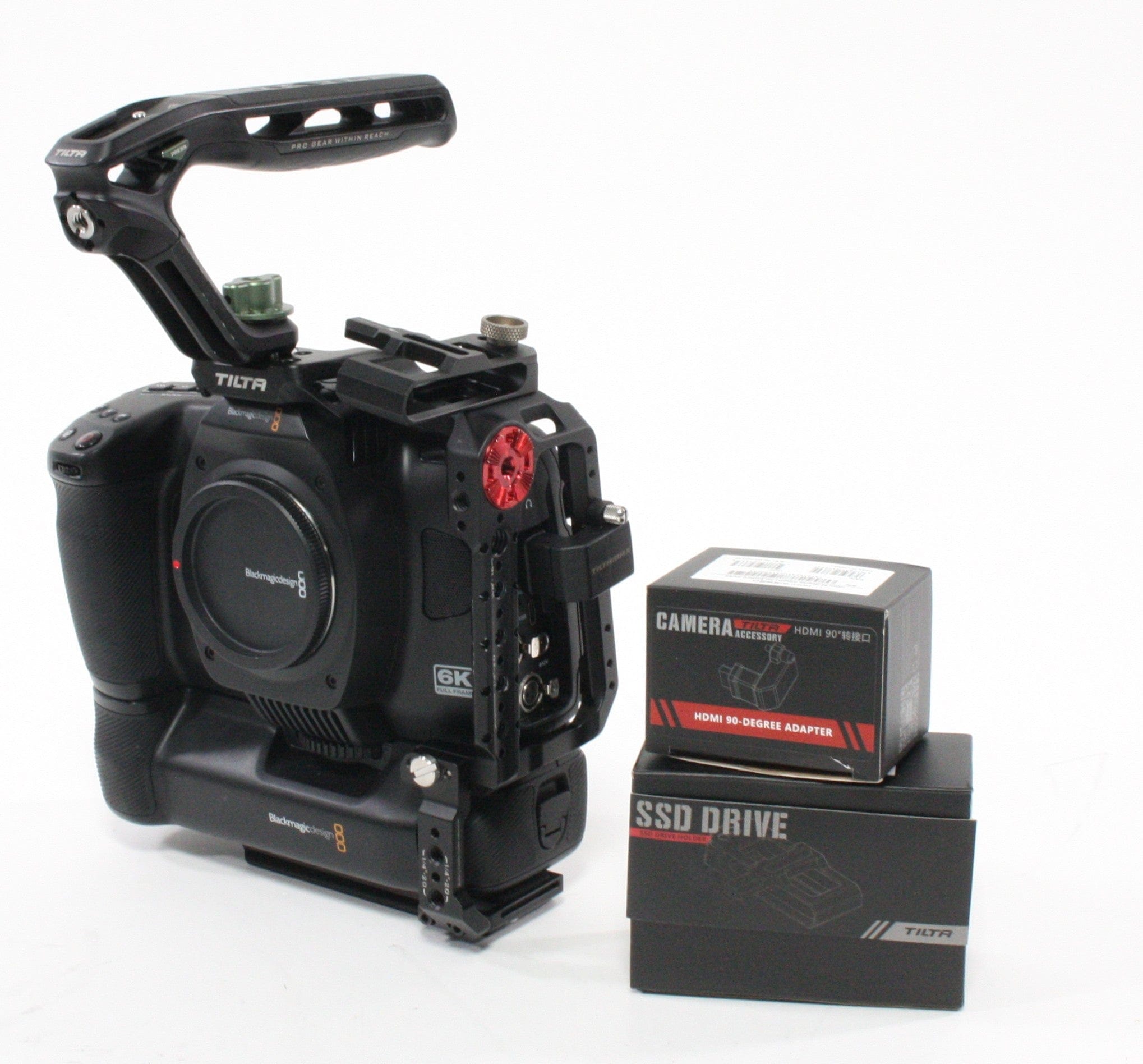 Blackmagic Cinema Camera 6K Full Frame w/ Tilta Cage Kit (Grips and Cords)