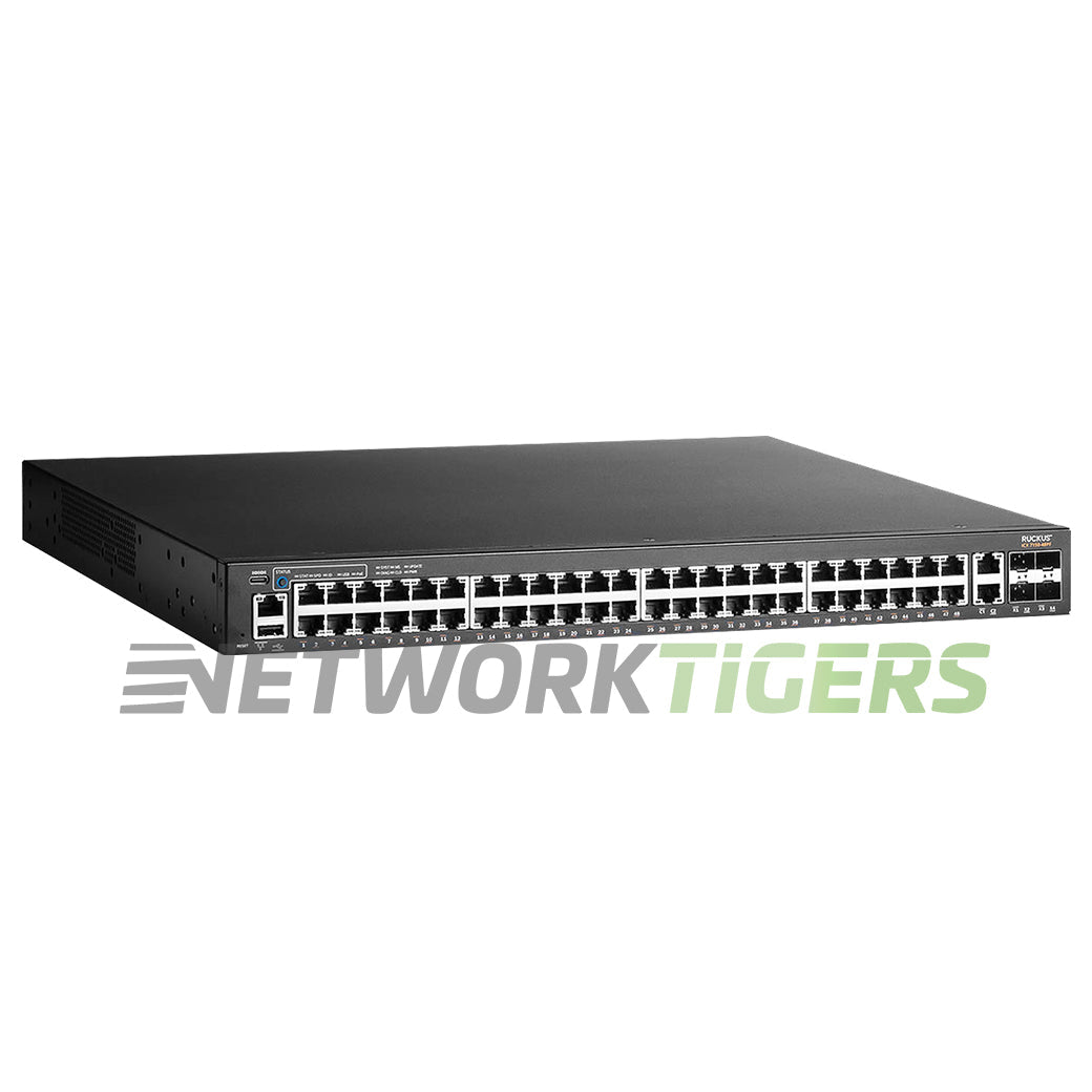 NEW Ruckus ICX7150-48PF-2X10G Brocade ICX 7150 48x 1GB PoE+ RJ45 2x SFP+ Switch