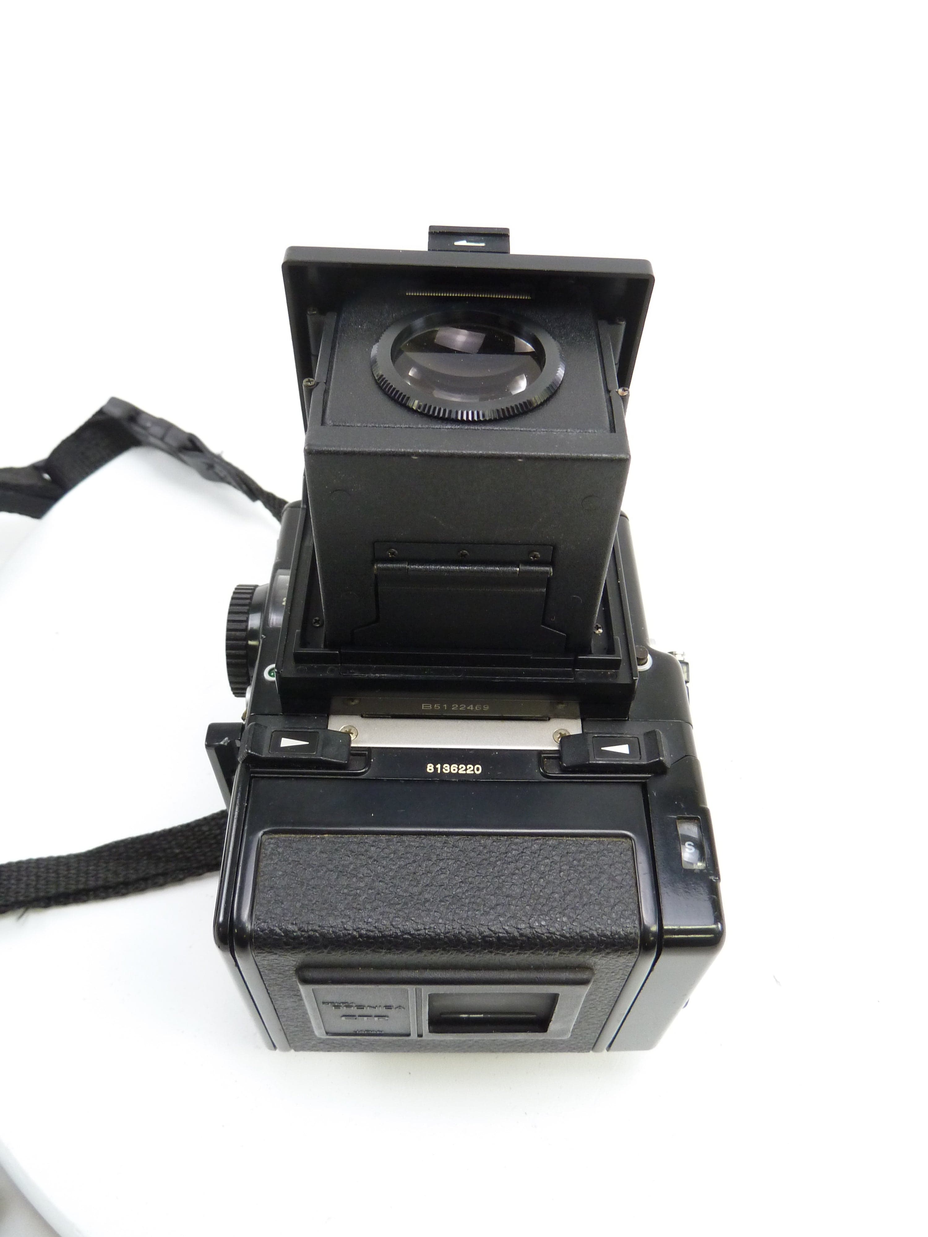 Bronica ETR Outfit with 75MM F2.8 Lens, 120 Back, and Waist Level Finder