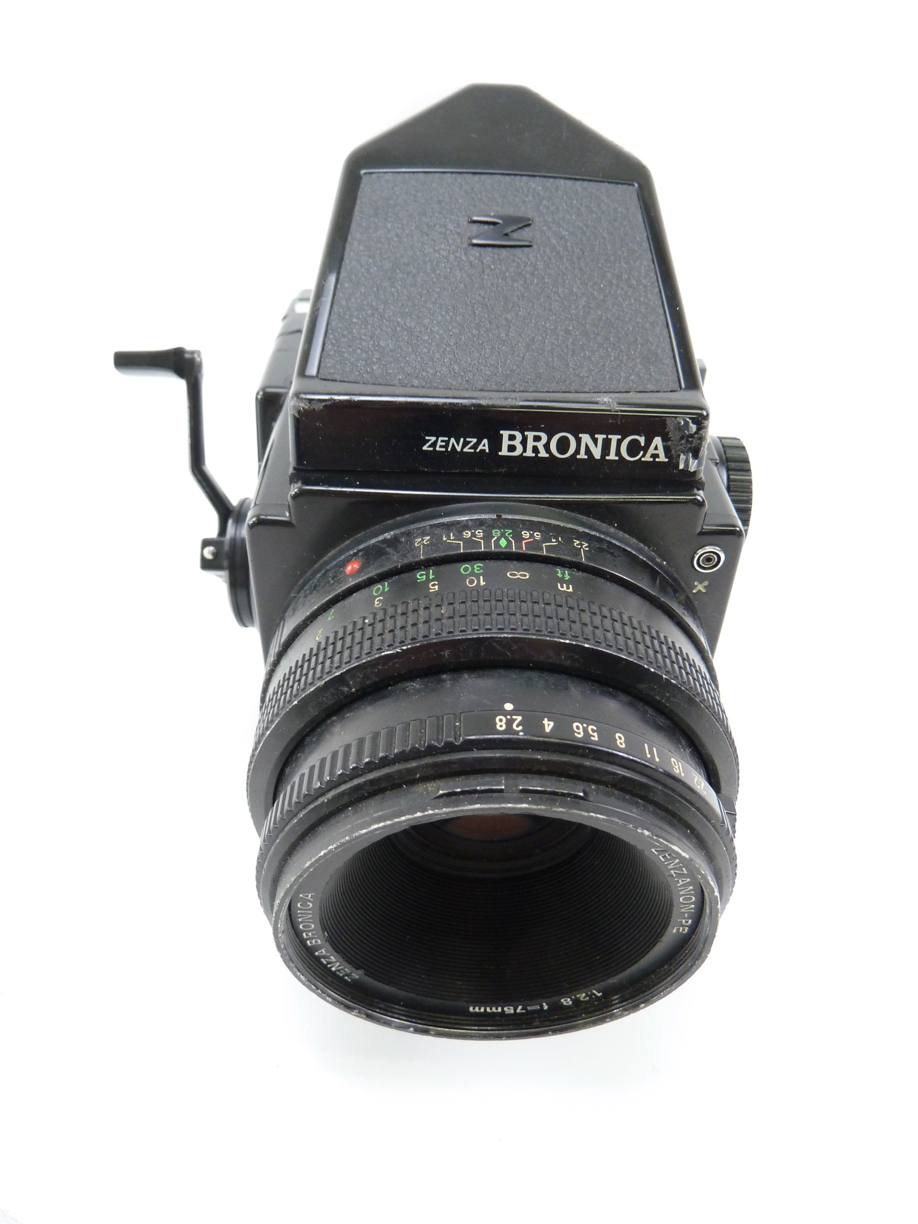 Bronica ETRS Kit with 75MM F2.8 Lens, 120 Back, and Prism Finder