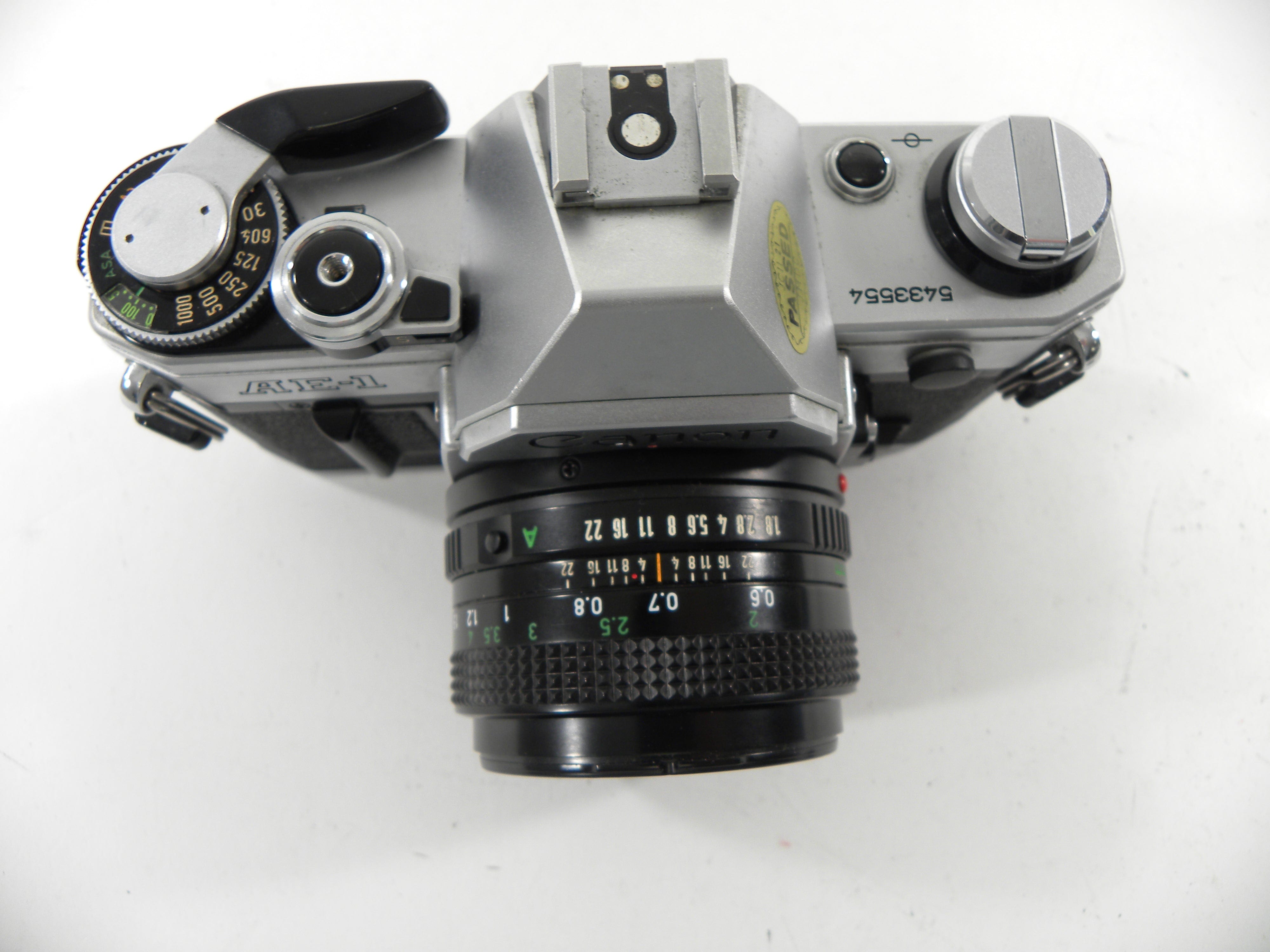 Canon AE-1 35mm SLR Camera w/50mm f1.8