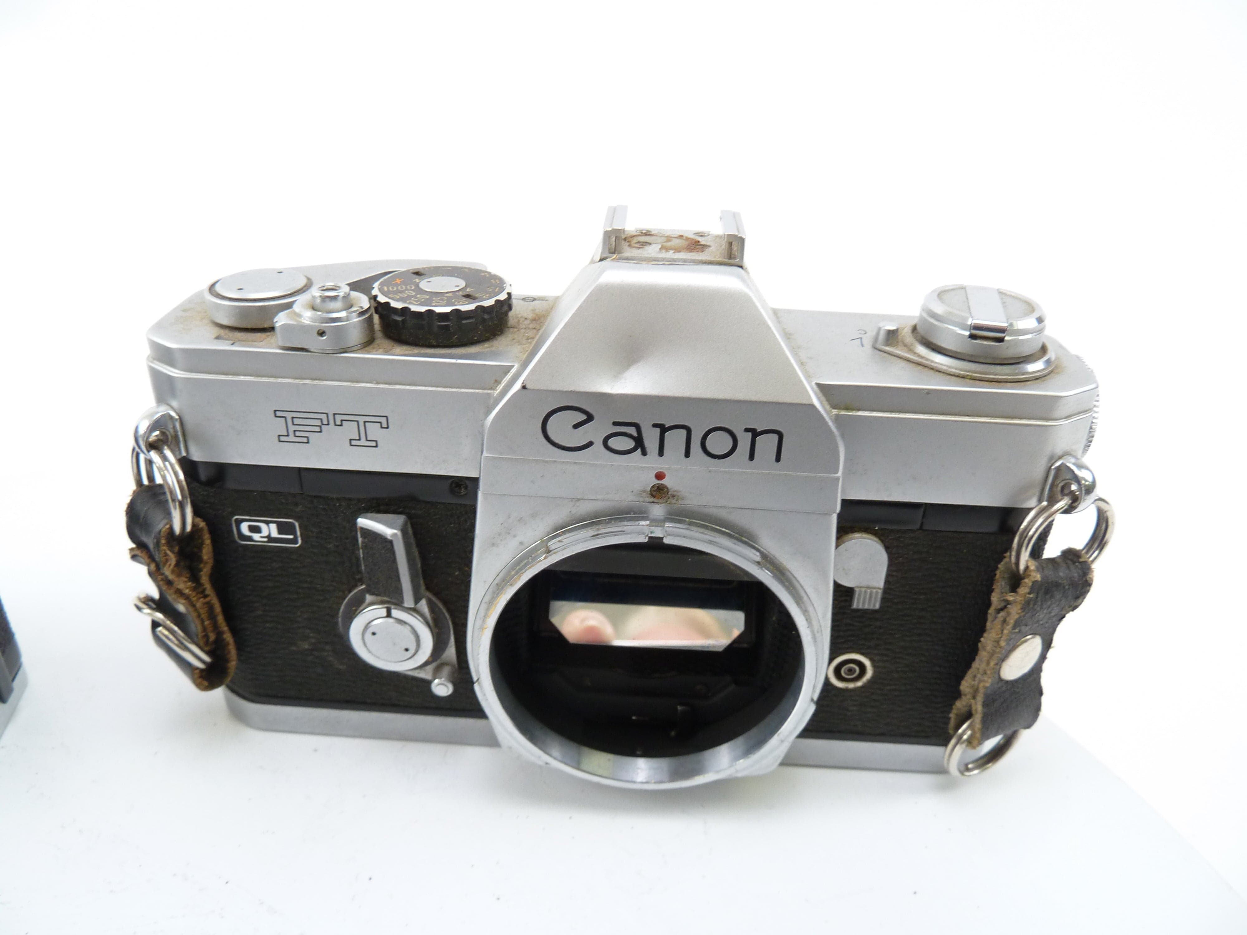 Canon Chrome  FTB and FT Camera Bodies being sold AS IS for PARTS ONLY