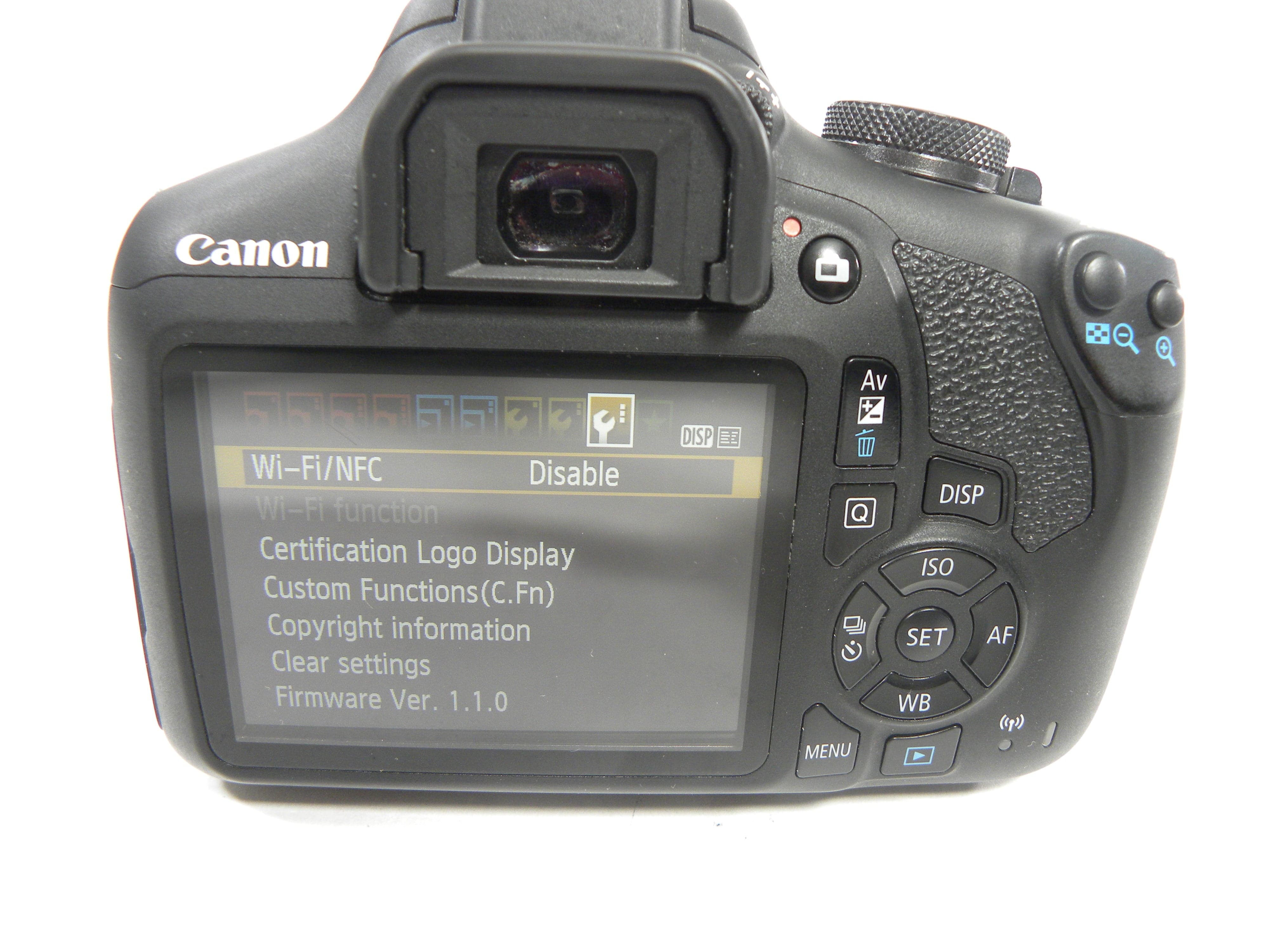 Canon EOS 2000D 24.1mp Digital SLR w/EF-S 18-55 III Shutter Ct. 15,396
