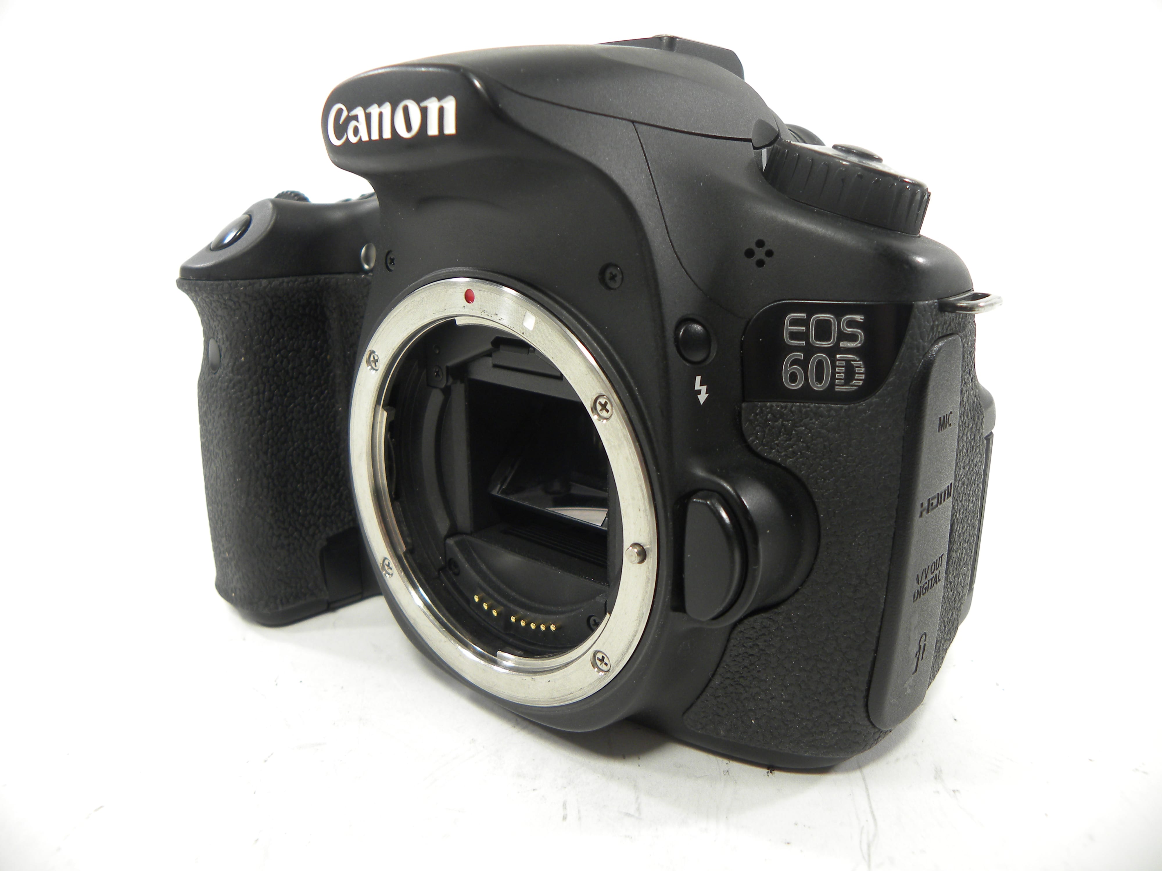 Canon EOS  60D 18mp Digital SLR Body Only Shutter Ct. 36,825 w/BG-E9 Grip