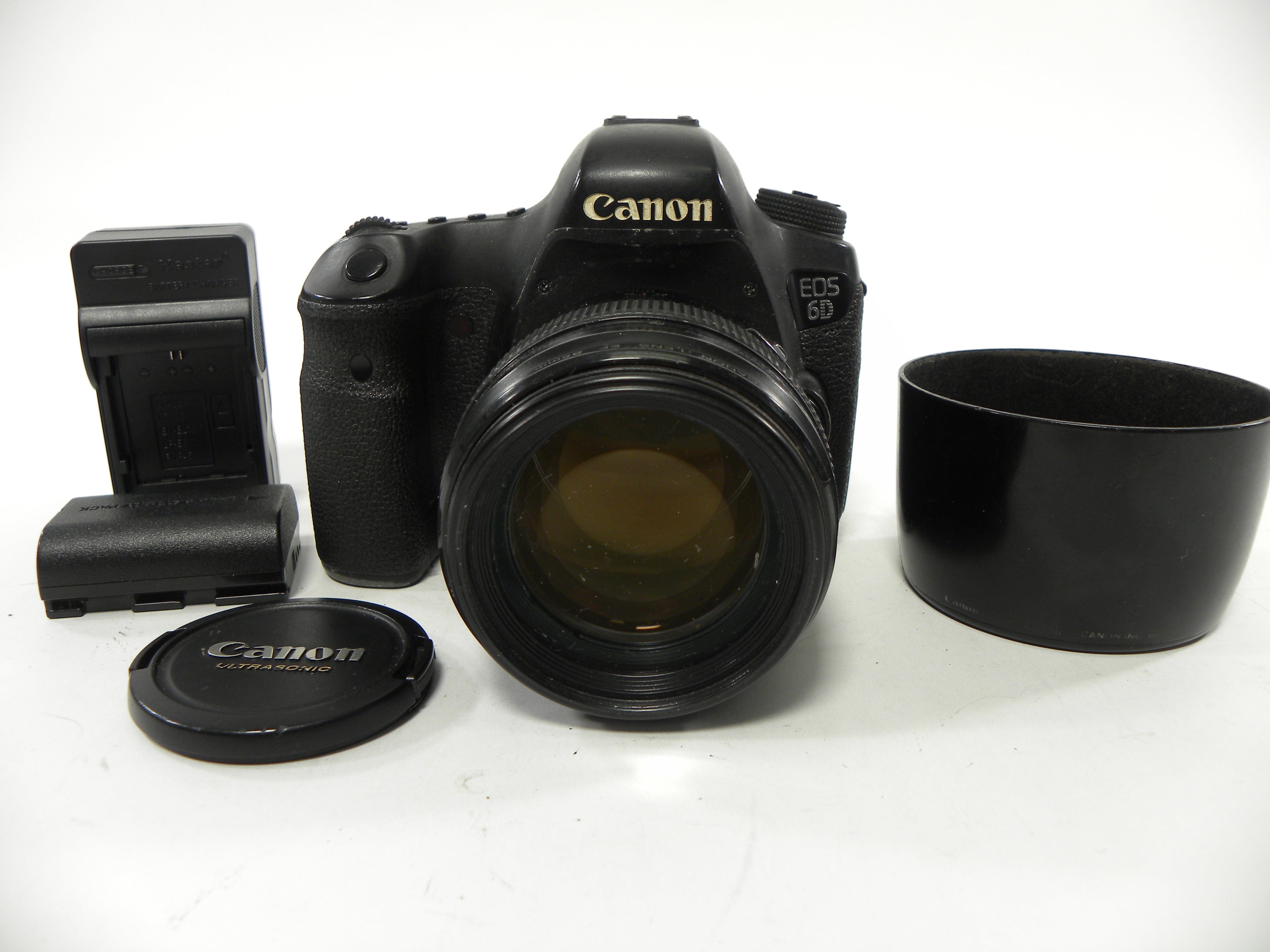 Canon EOS 6D 20.2m Digital SLR w/85mm f1.8 Shutter Ct. 156,543 AS IS No Returns!!