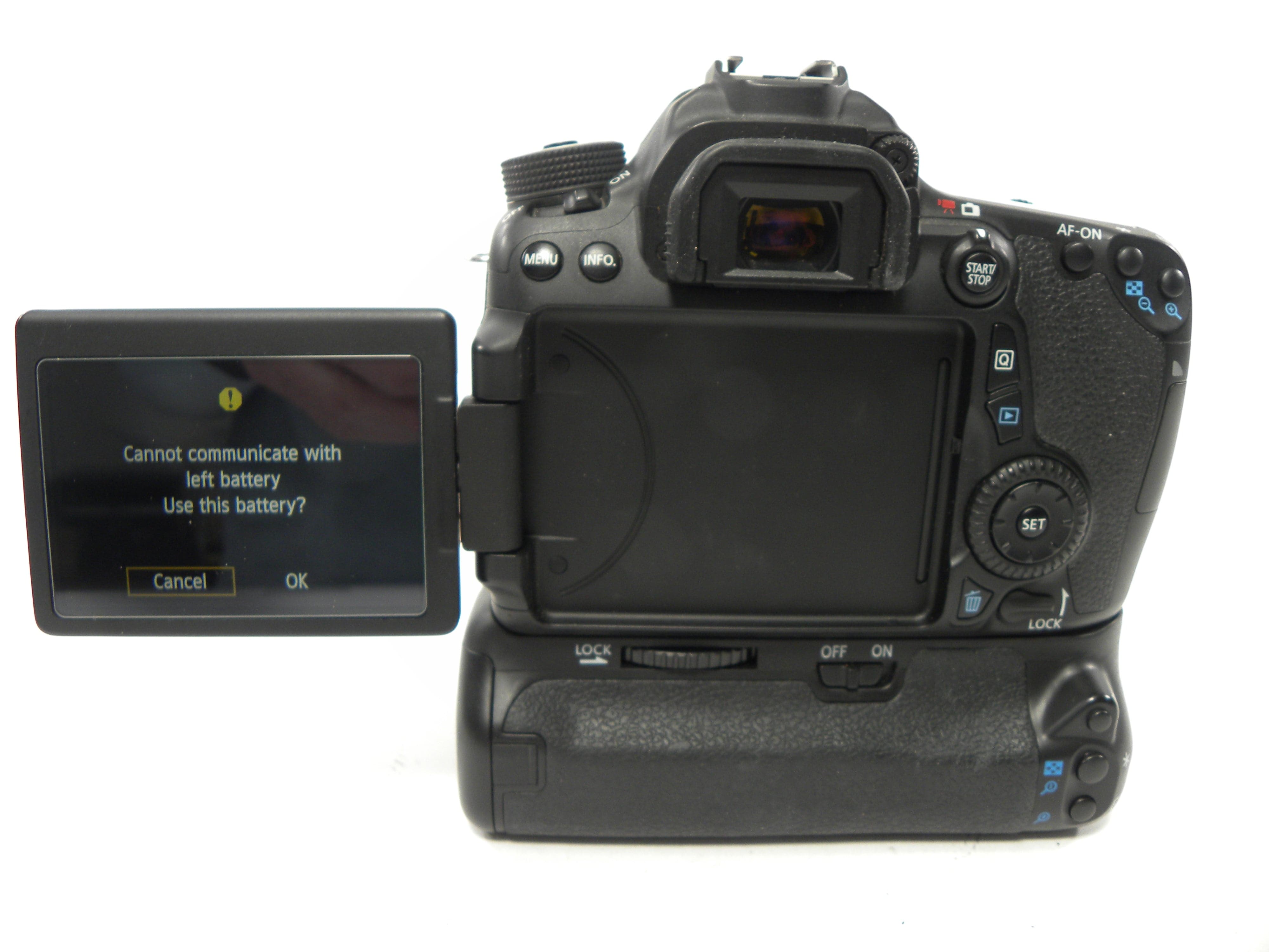 Canon EOS 70D 20.2mp Digital SLR body only w/grip S/C 3,901