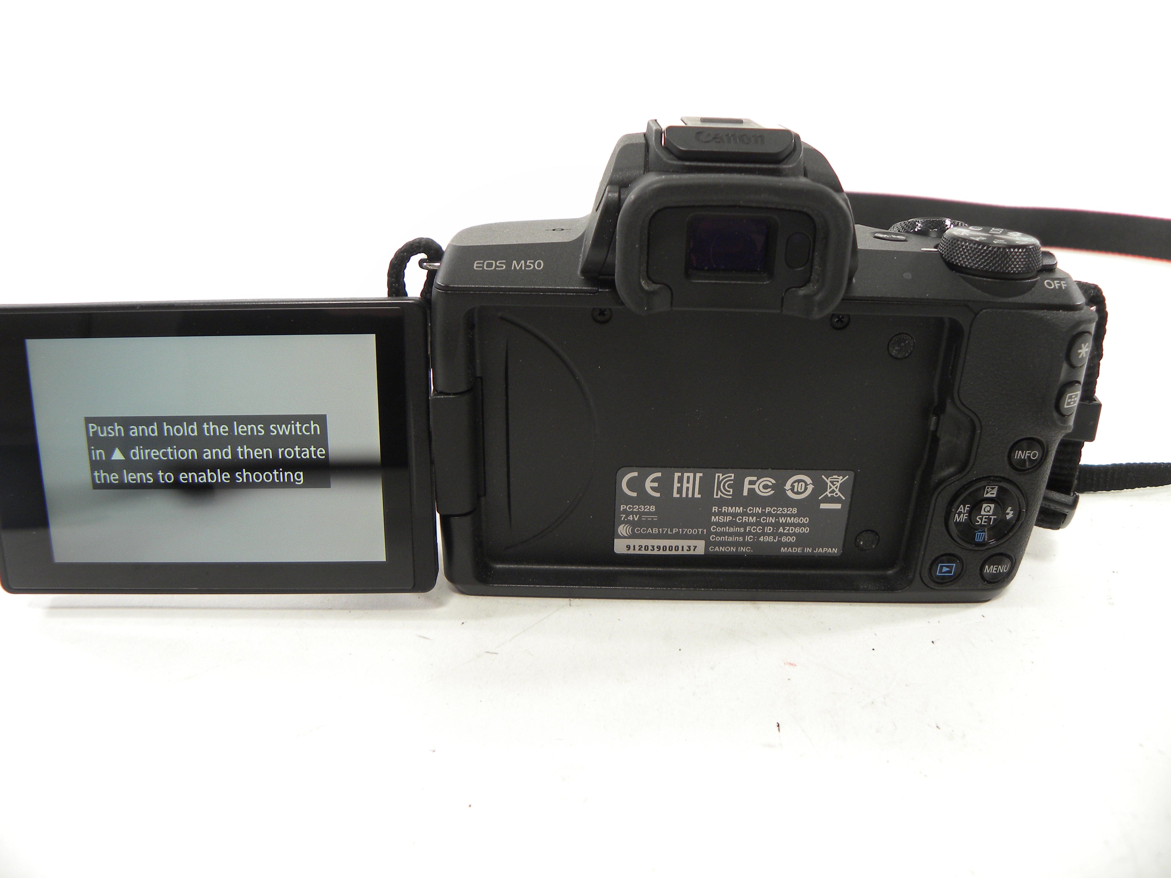 Canon EOS M50 24.1mp Digital Mirrorless Camera w/EF-M 15-45 IS STM S/C