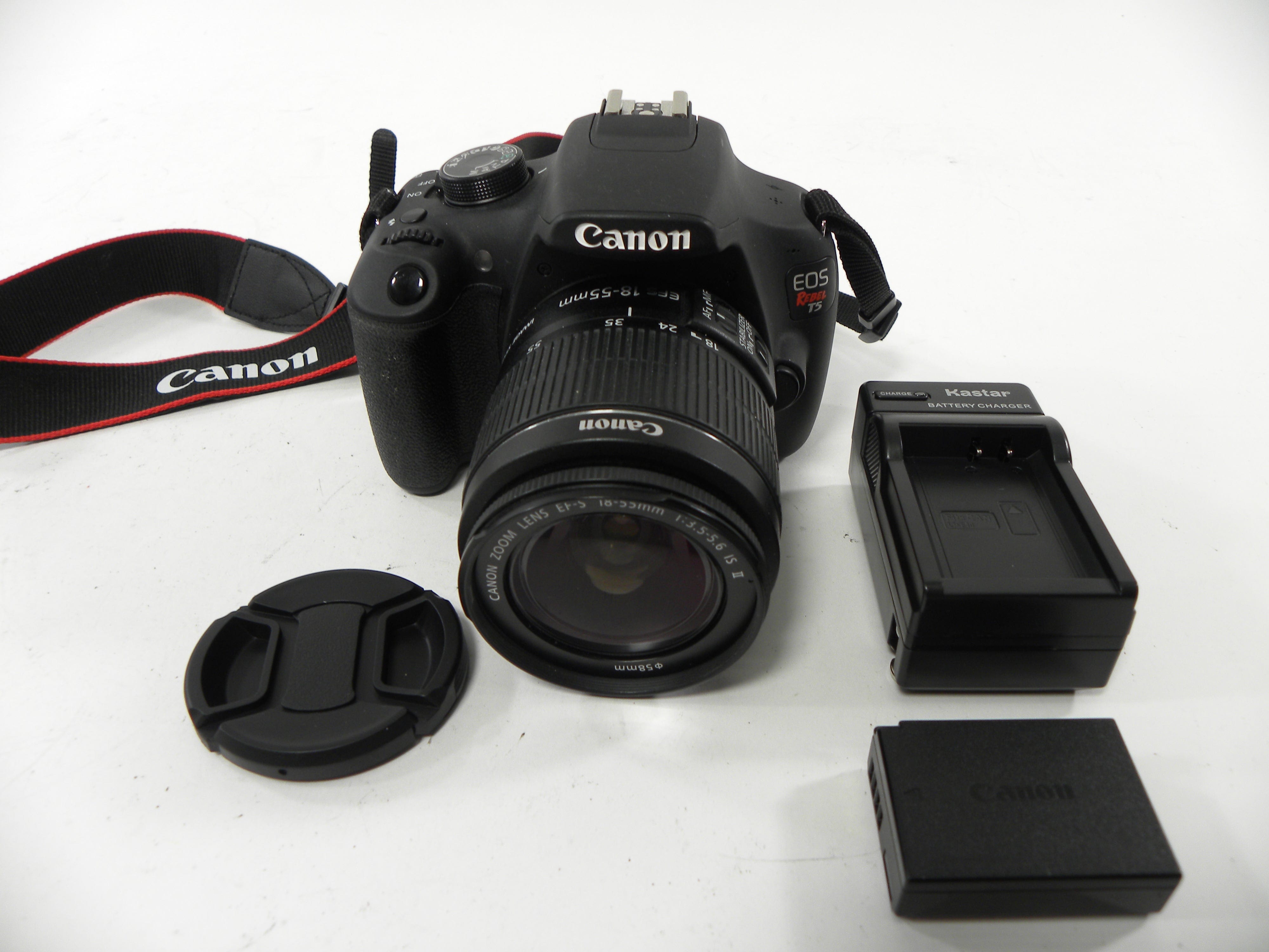 Canon EOS Rebel T5 18mp Digital SLR w/ EF-S 18-55 IS II Shutter Ct. 6,427