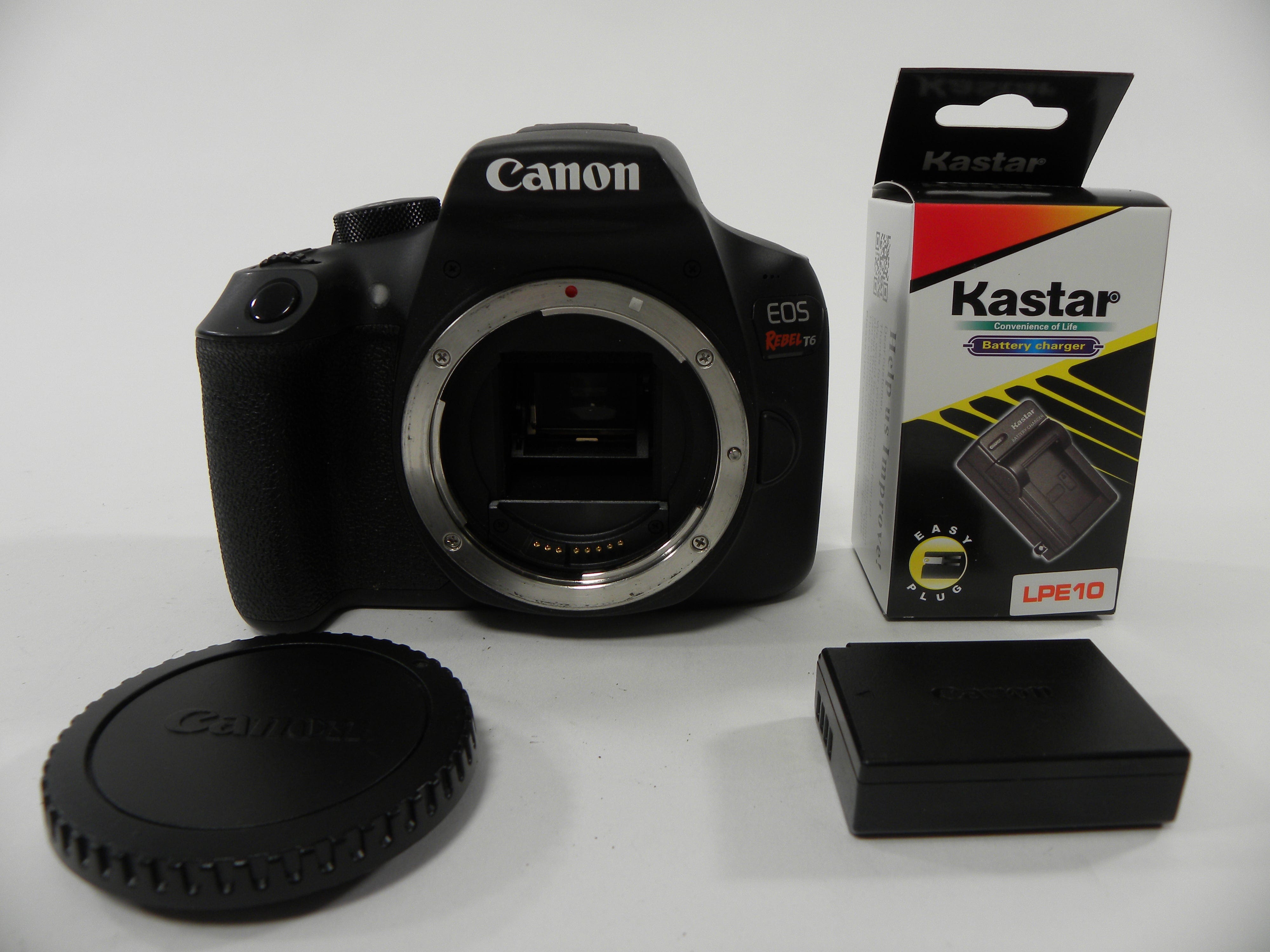 Canon EOS Rebel T6 18mp Digital SLR Body Only Shutter Ct. 12,616