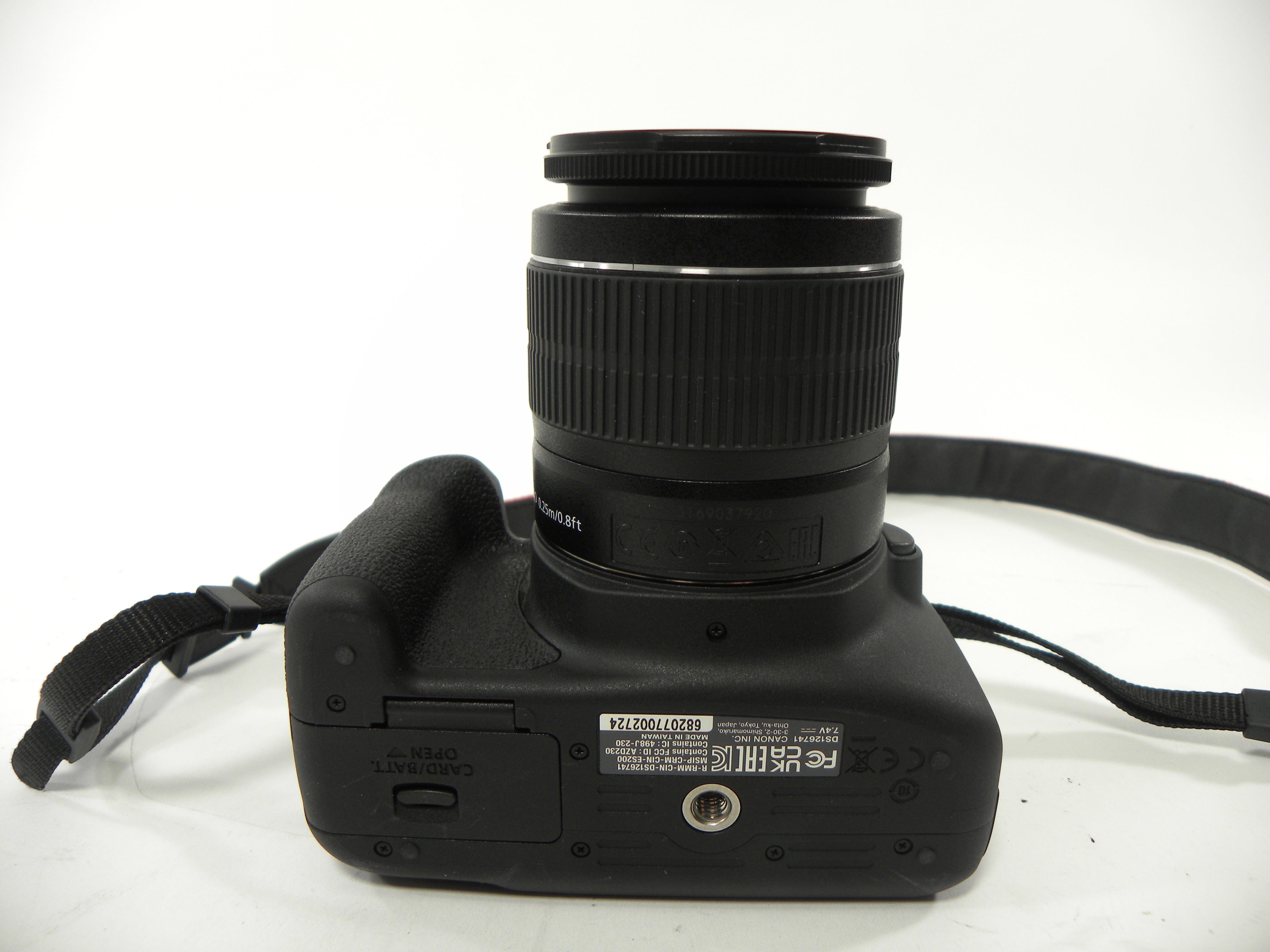 Canon EOS Rebel T7 24.1mp Digital SLR w/EF-S 18-55 IS II Shutter Ct. 339