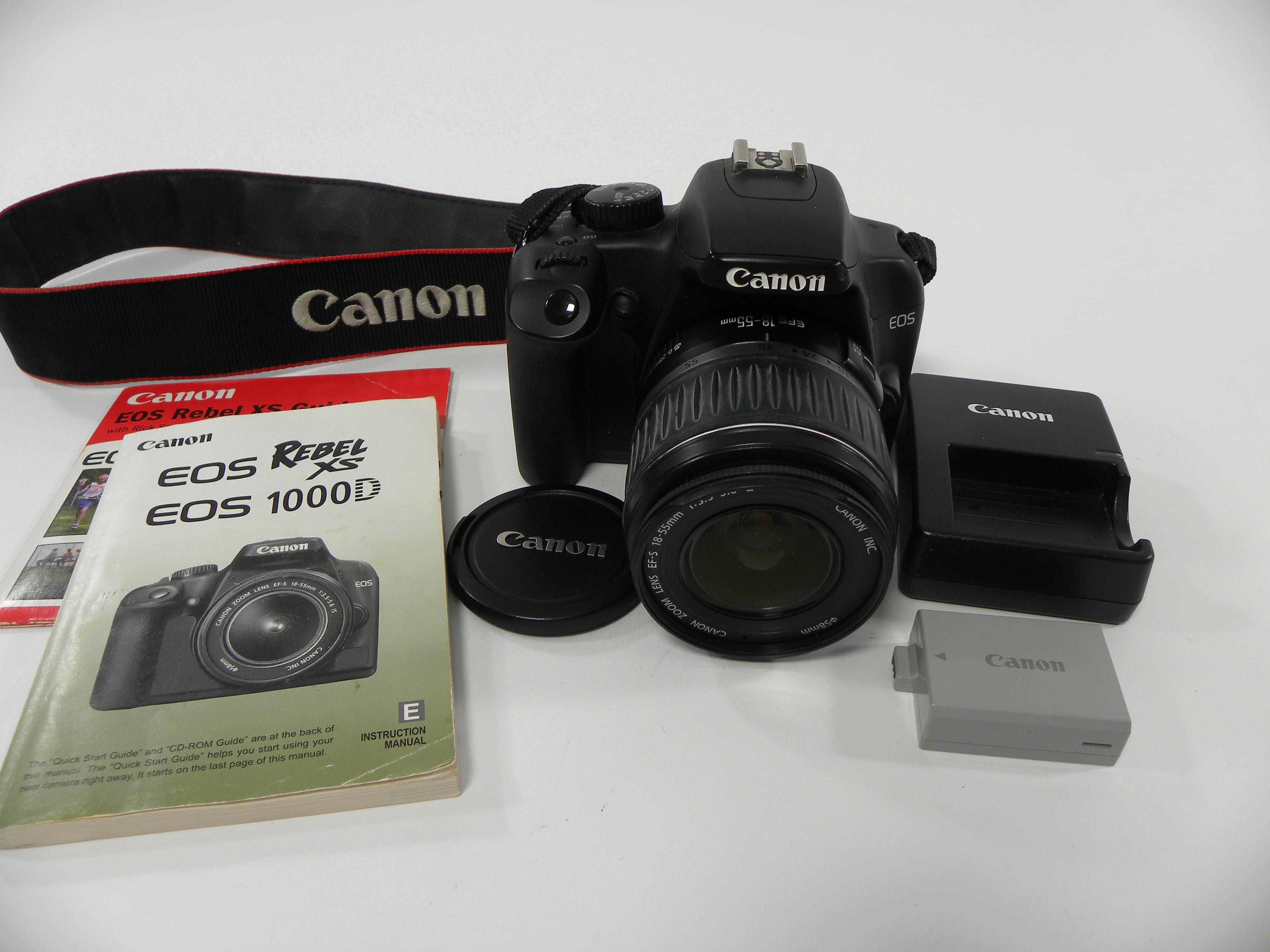 Canon EOS Rebel XS 10.1mp Digital SLR w/EF-S 18-55 II Shutter ct. 12,565