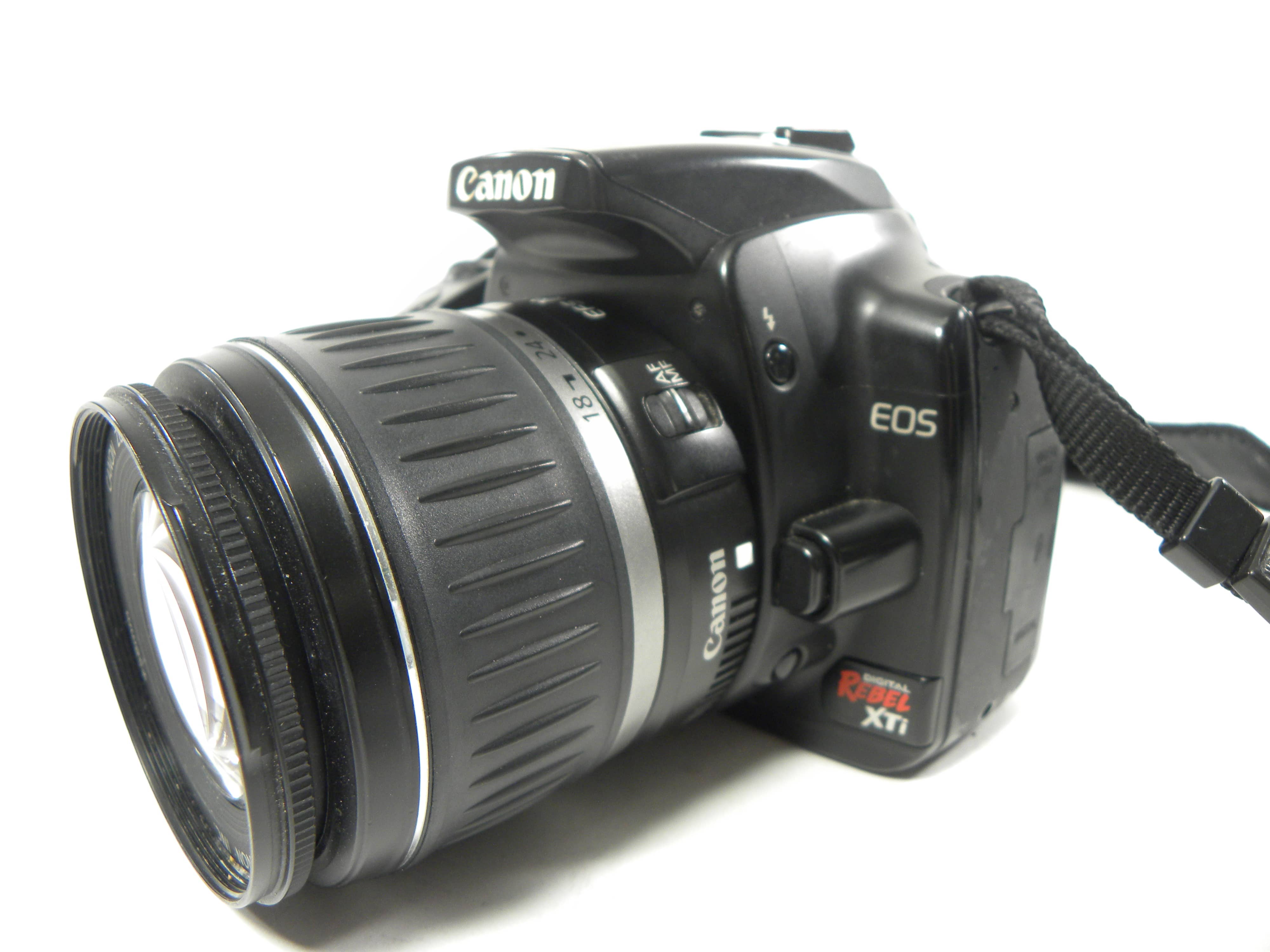 Canon EOS Rebel XTi 10.1mp digital SLR w/EF-S 18-55mm f3.5-5.6 II