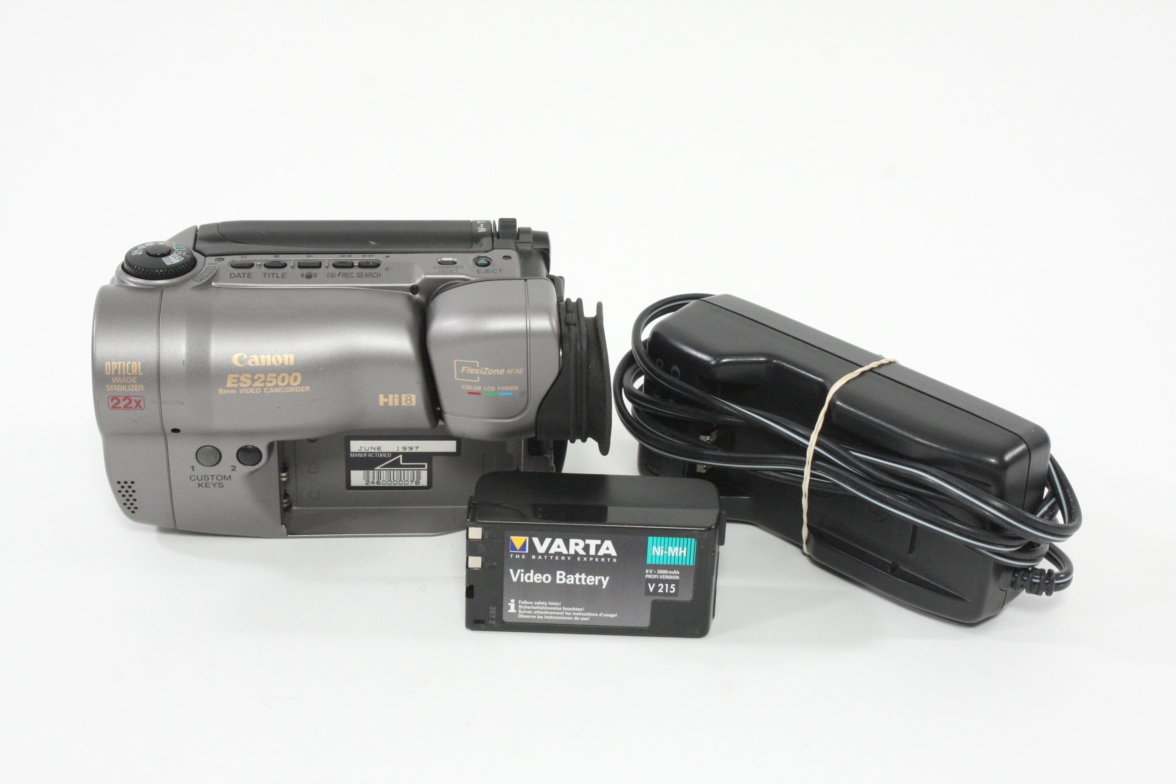 Canon ES2500A Hi 8 Camcorder