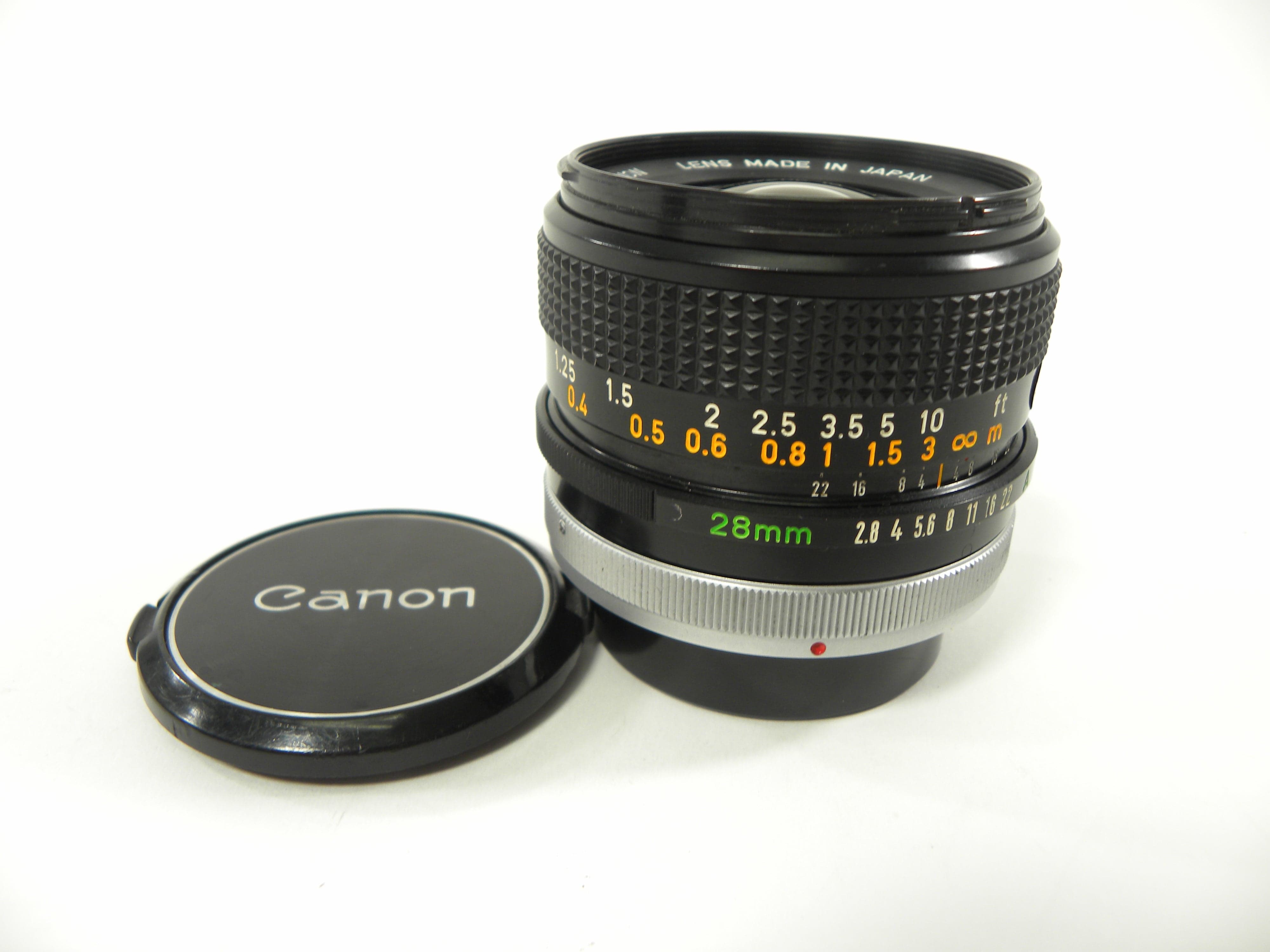 Canon FD 28mm f2.8 S.C. lens