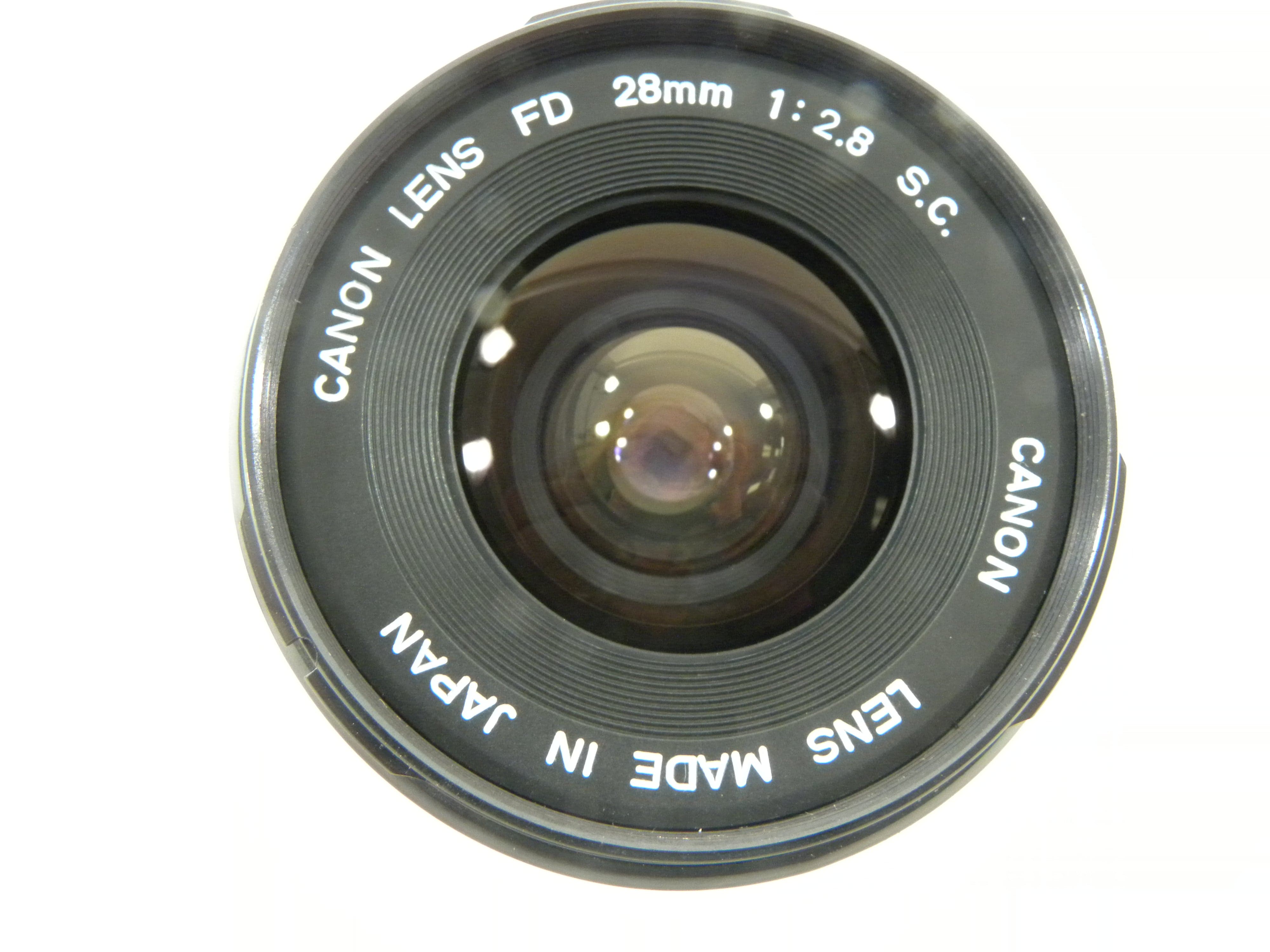 Canon FD 28mm f2.8 S.C.