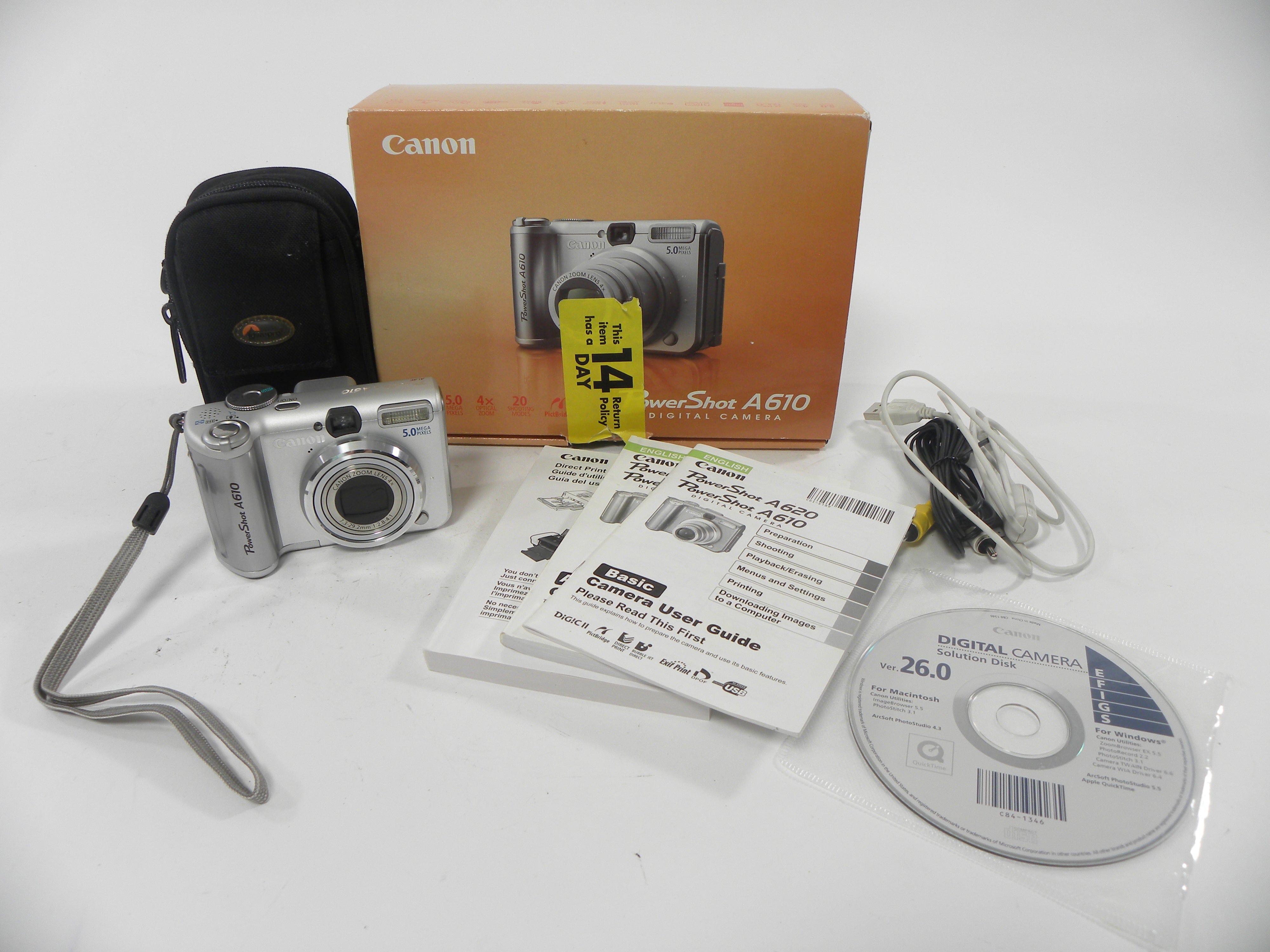 Canon Power Shot A610 5.0mp Digital Camera