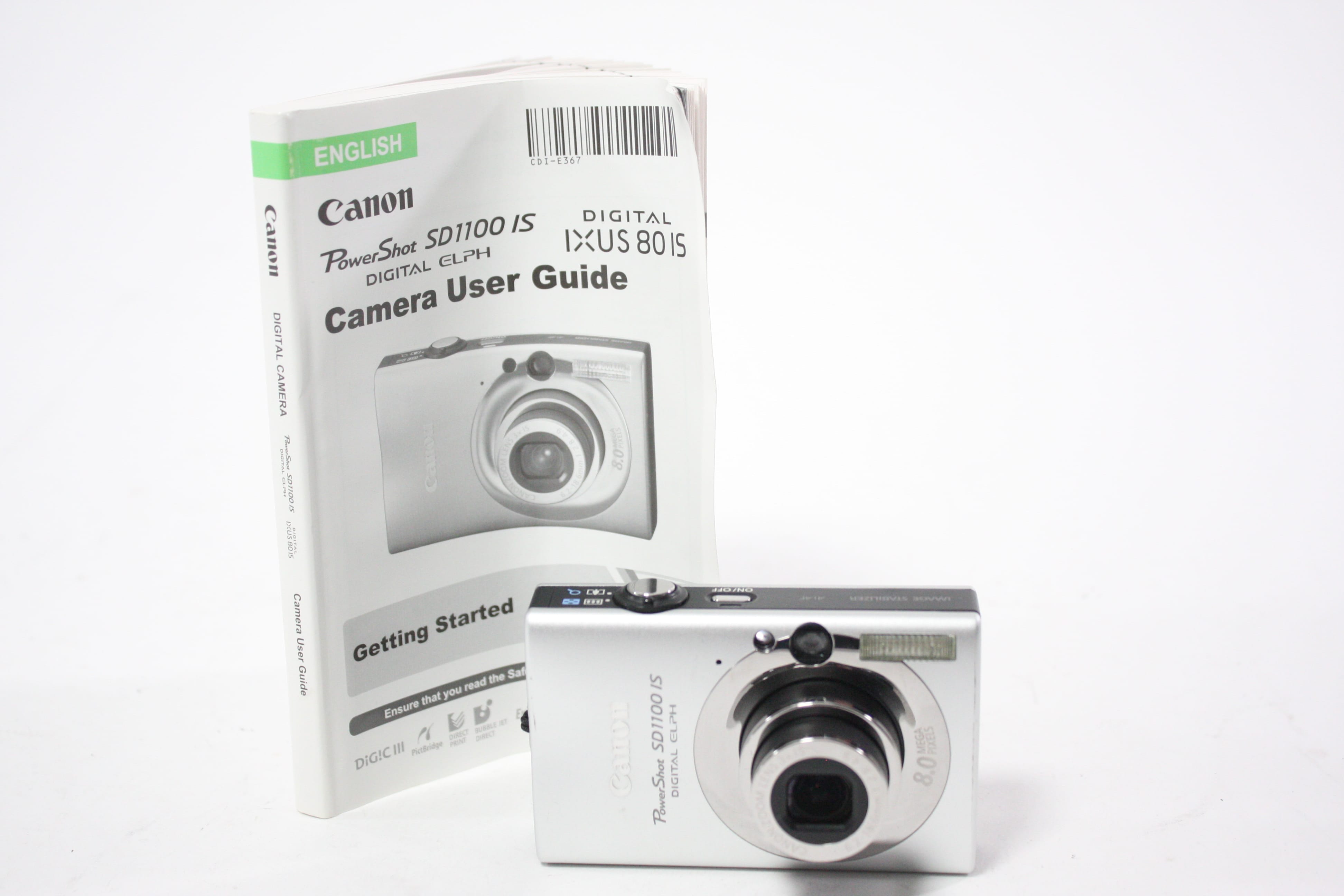 Canon Powershot SD1100 IS Digital Point and Shoot Camera 3x Zoom 8mp AS-IS
