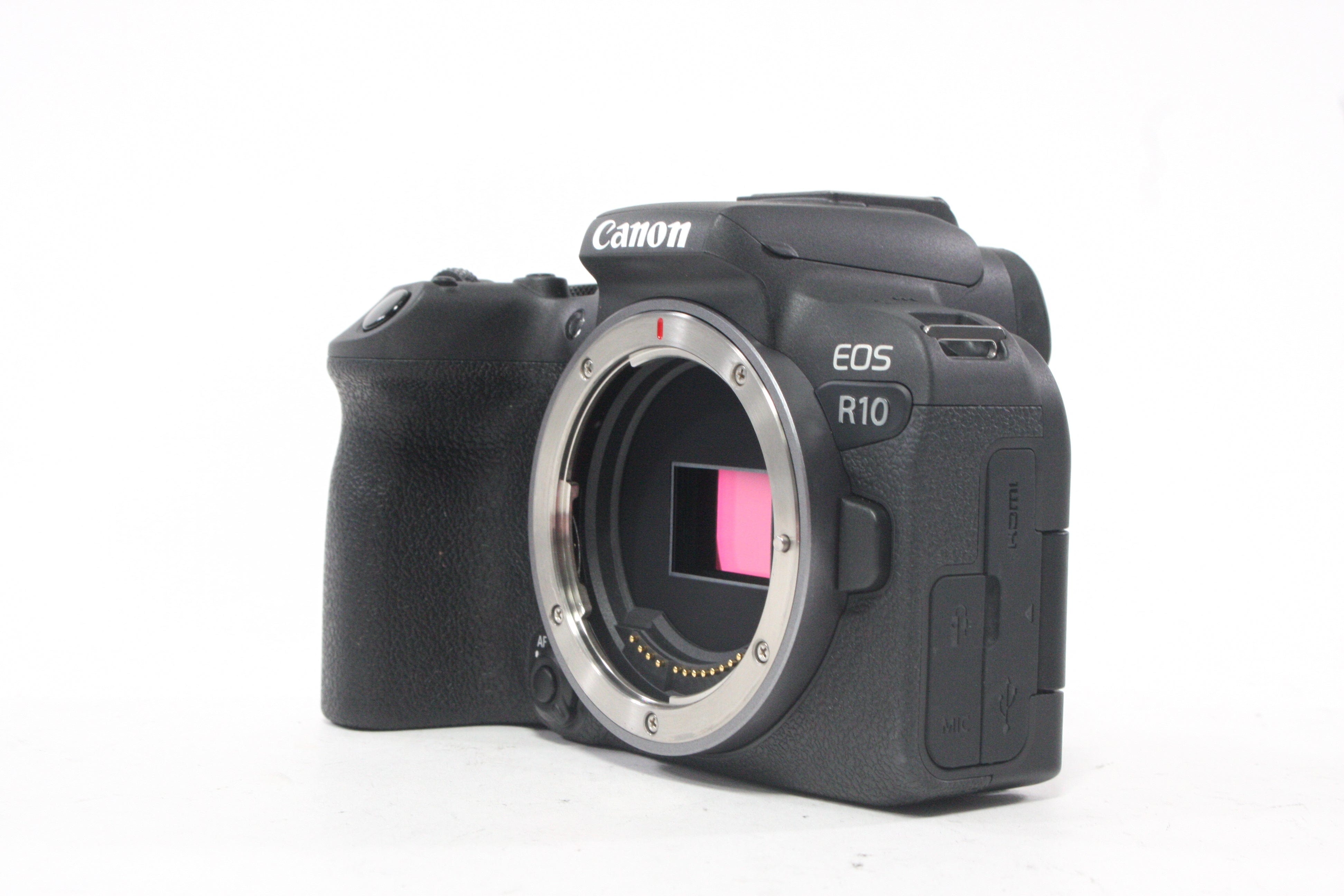 Canon R10 Mirrorless Digital Camera Body with a Shutter Count of less than 1,000