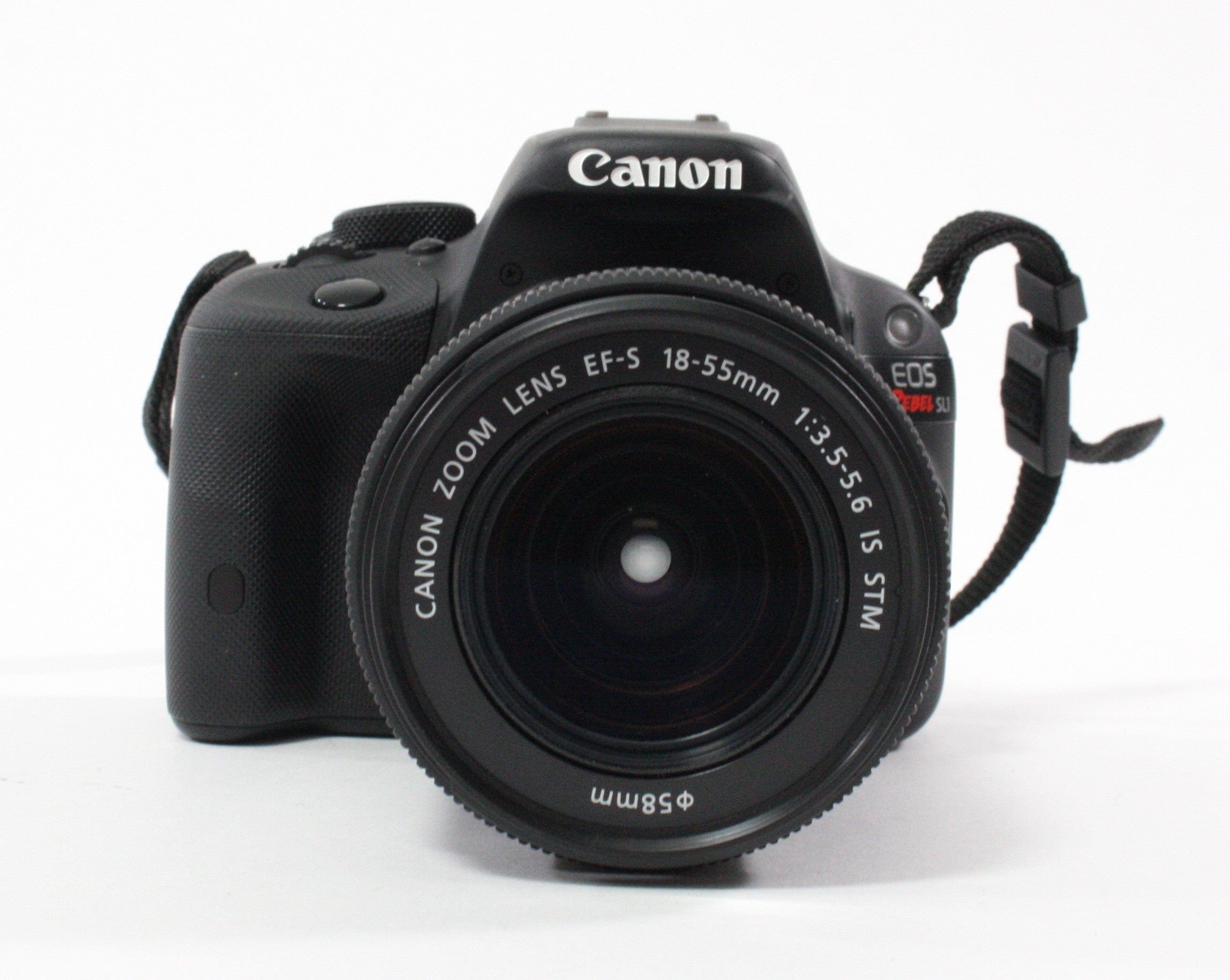 Canon Rebel SL1 EOS 100D DSLR Camera with 18-55 f/3.5-5.6 STM Lens with Shutter Count 4,891