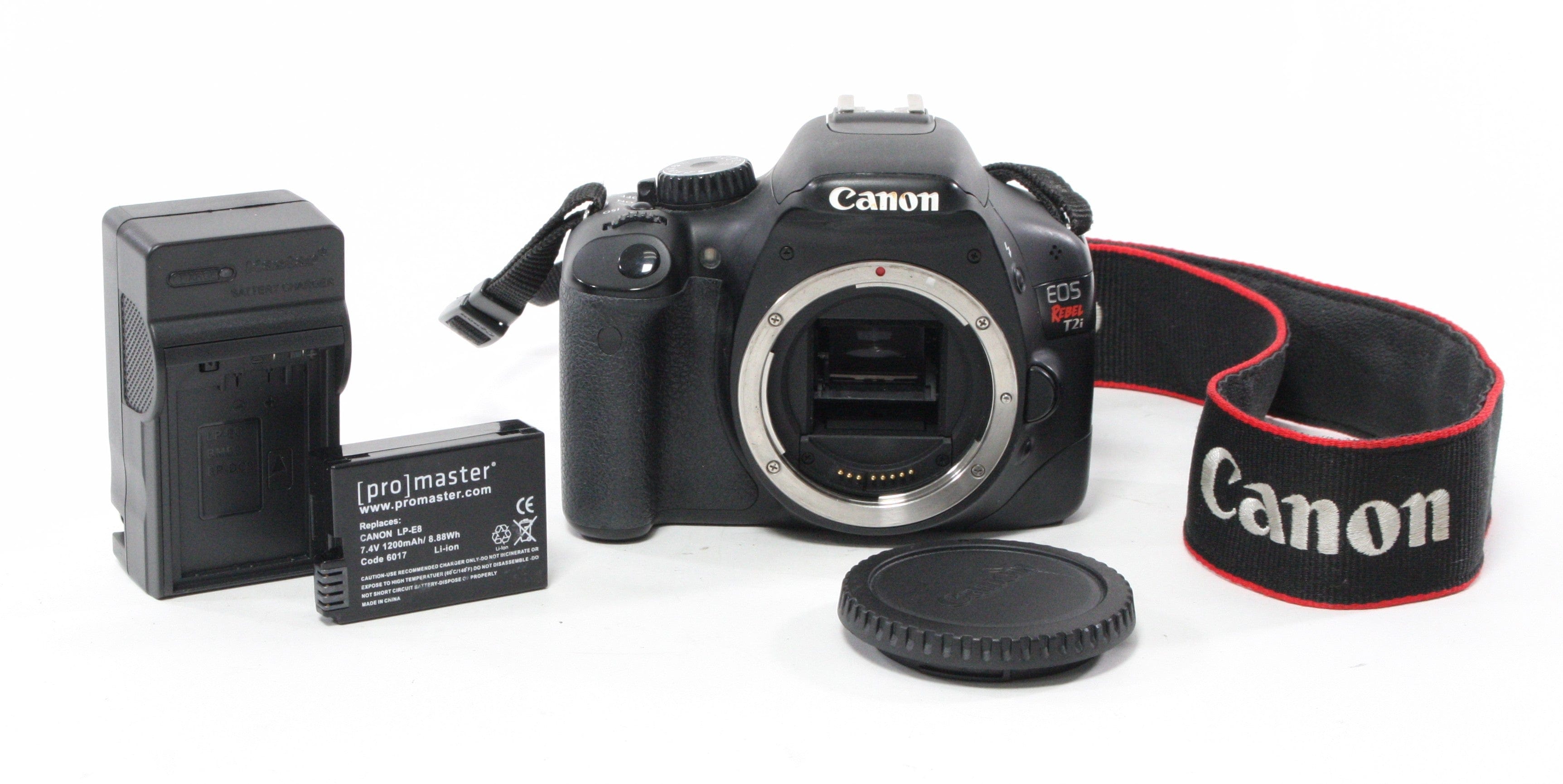 Canon Rebel T2 DSLR Camera Body with Shutter Count 23,698