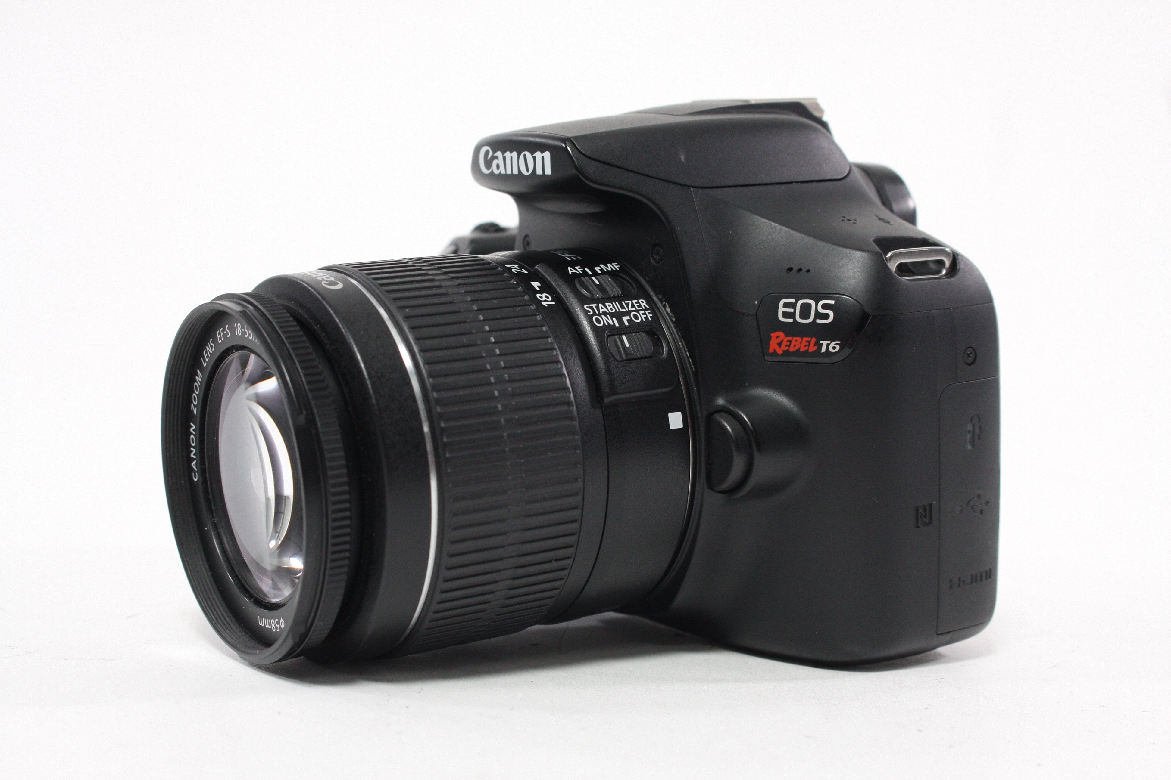 Canon Rebel T6 DSLR Camera with 18-55mm f/3.5-5.6 IO II Lens SC 6,560