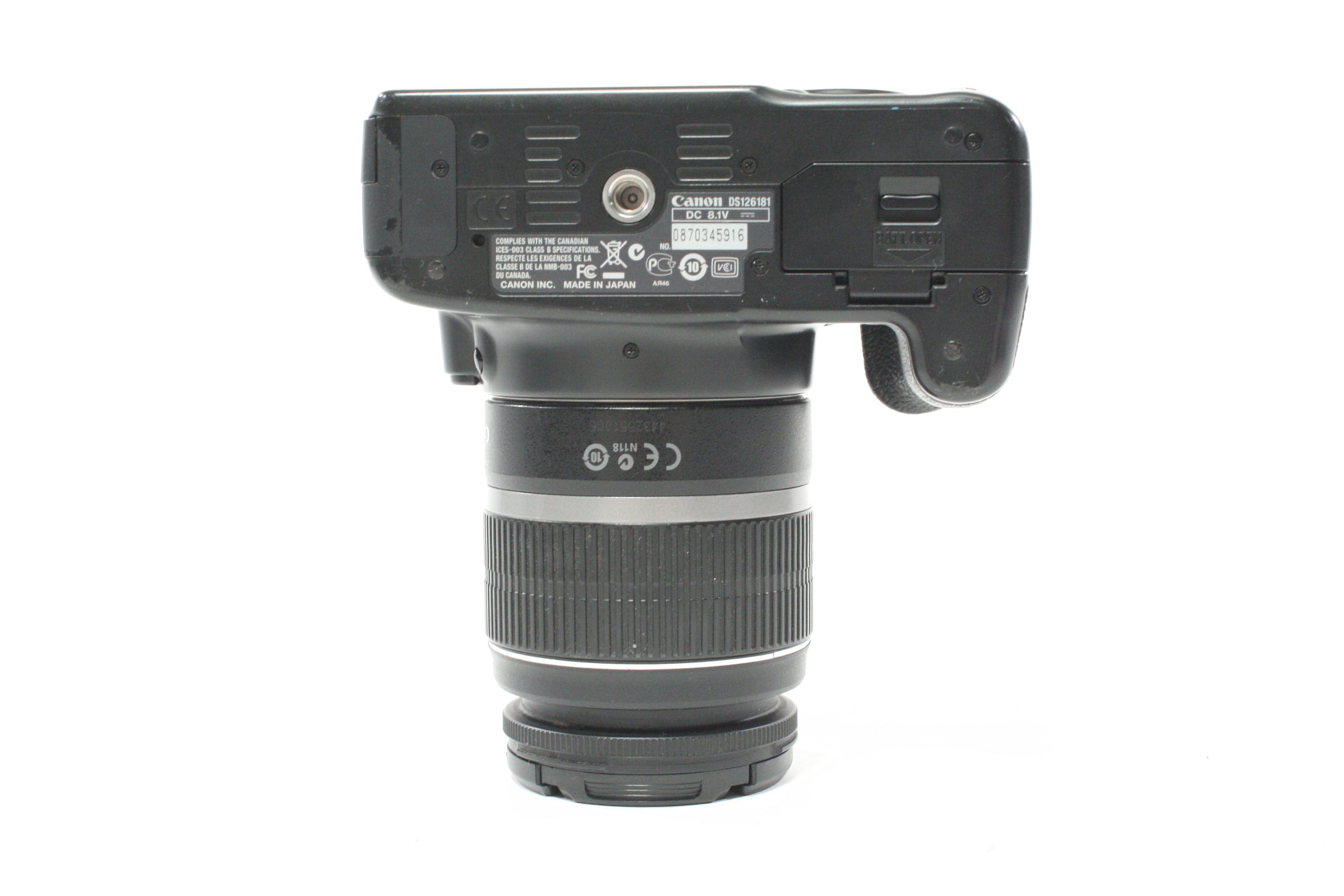 Canon Rebel XSi DSLR Camera with 18-55mm f/3.5-5.6 IS EF-S Lens Shutter Count 18,504