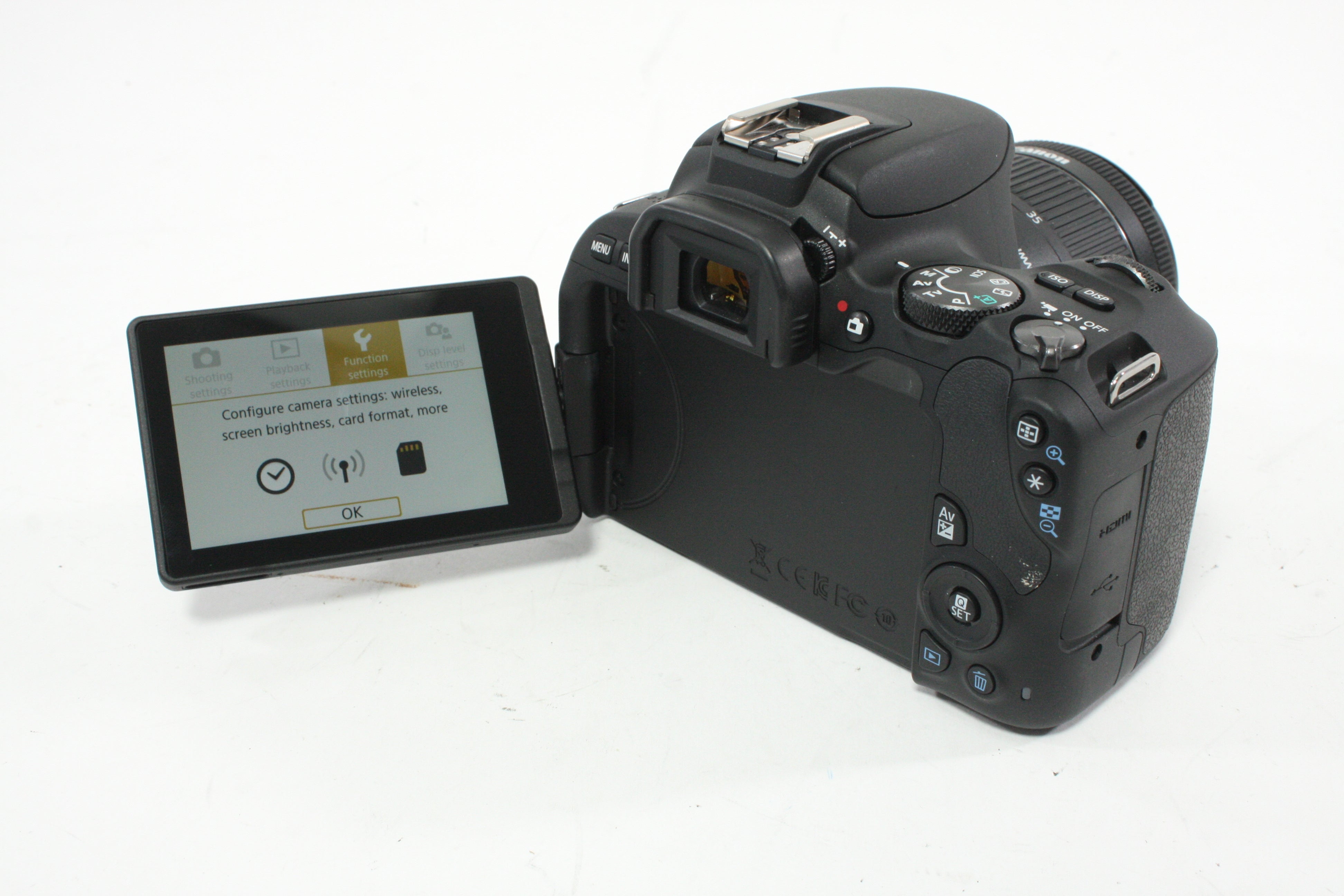 Canon EOS Rebel SL2 DSLR Camera with 18-55mm f/4-5.6 IS STM EF-S EF Mount Lens with a Shutter Count of 608