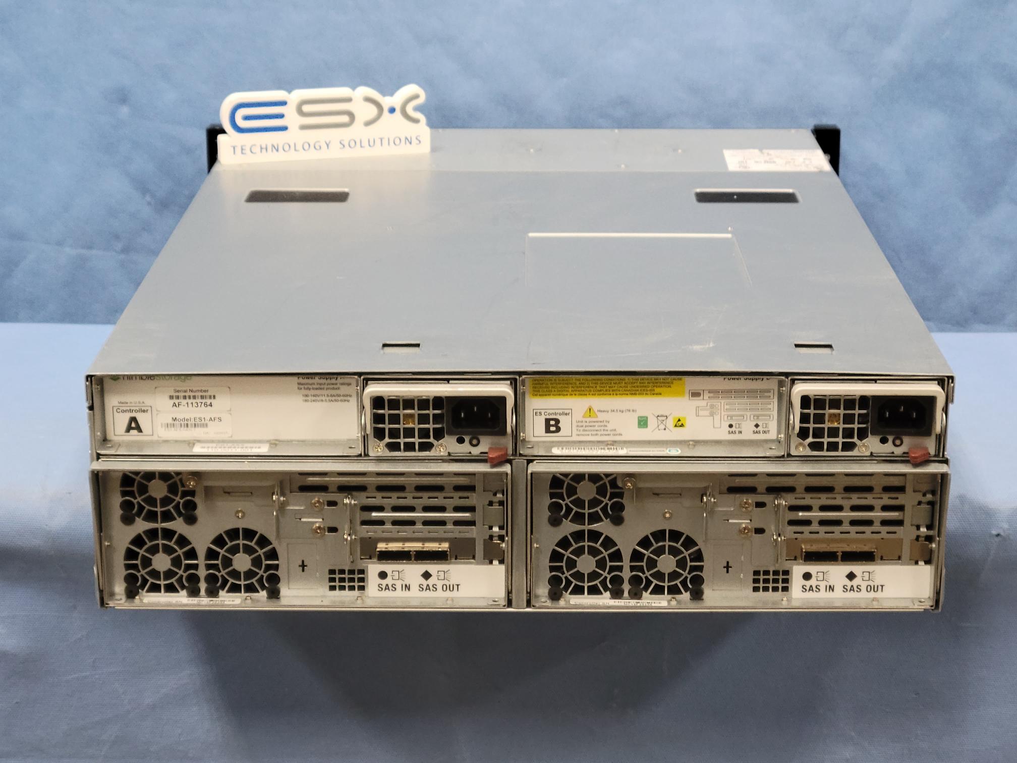 Nimble 3U, 16-Bay Gen 1 All Flash Expansion Shelf 4 x 1.6TB SSD ES1-AFS-6400