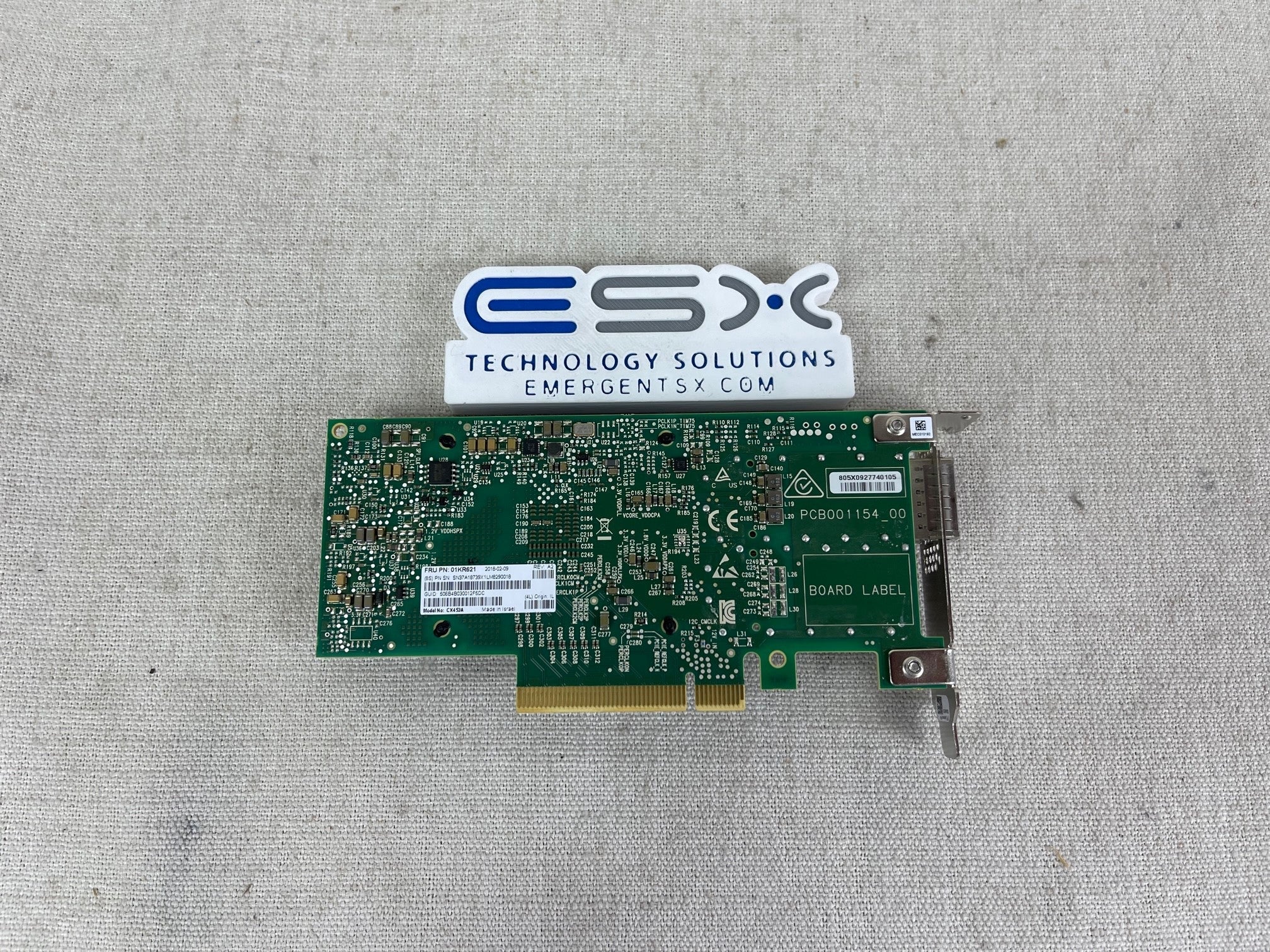 Lenovo 01KR621 Mellanox CX453A 1 Port QSFP FDR IB Network Adapter Low Profile