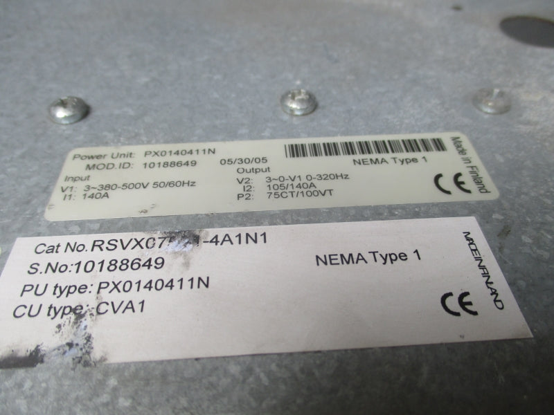 EATON RSVX07531-4A1N1 PX0140411N 380-500V 140A (AS PICTURED) UNMP