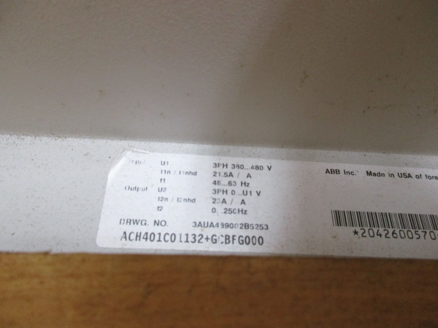 ABB ACH401C01132+GCBFG000 380-480V 21.5A NSMP