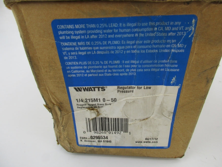 WATTS 1/4215M10-50 NSMP