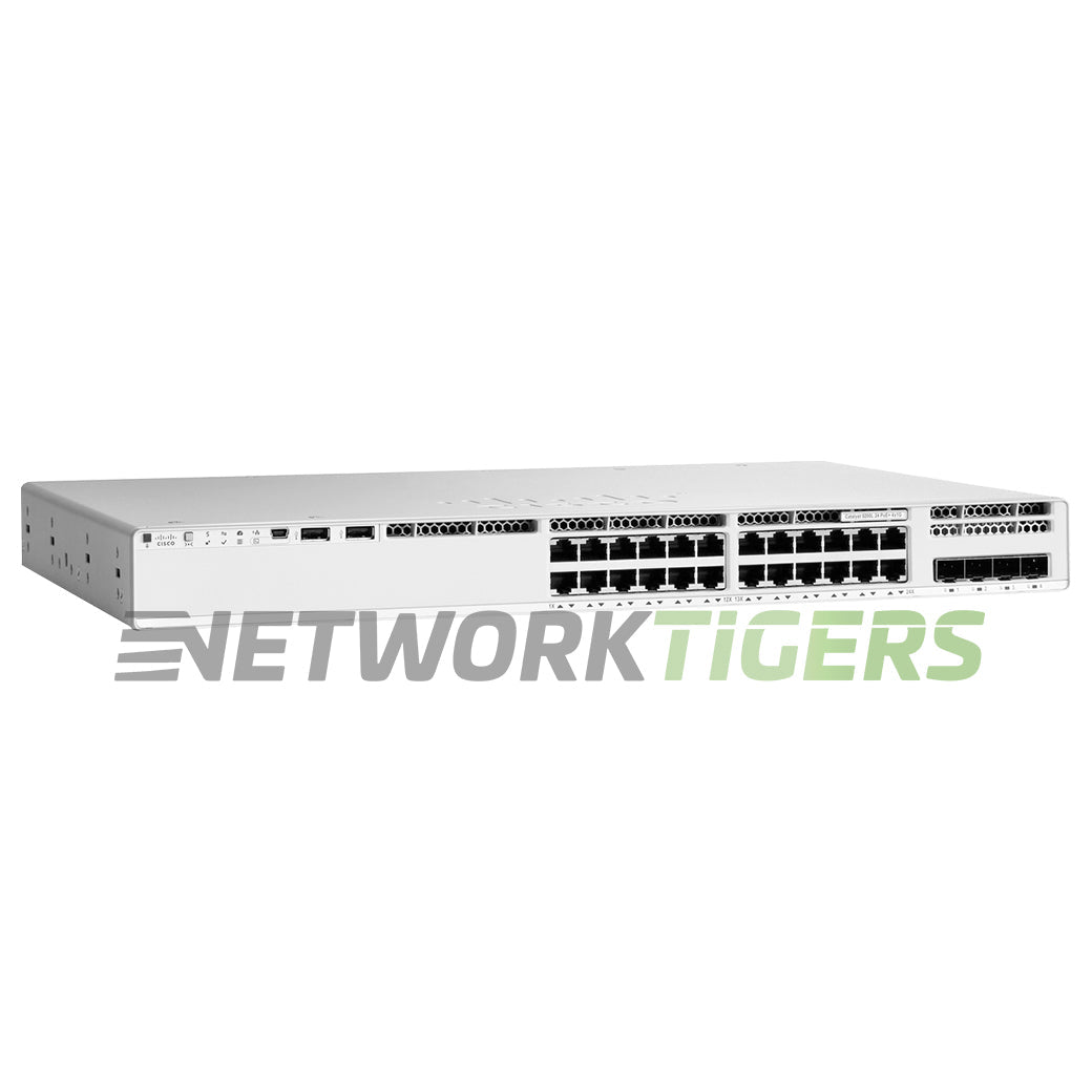 NEW Cisco C9200L-24P-4X-E 24x 1GB PoE+ RJ45 4x 10GB SFP+ Switch