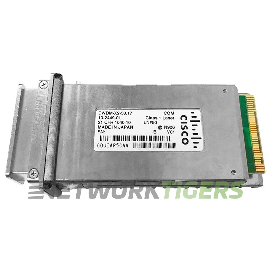Cisco DWDM-X2-58.17 10GB BASE-DWDM 1558.17nm 80km DOM SMF X2 Transceiver